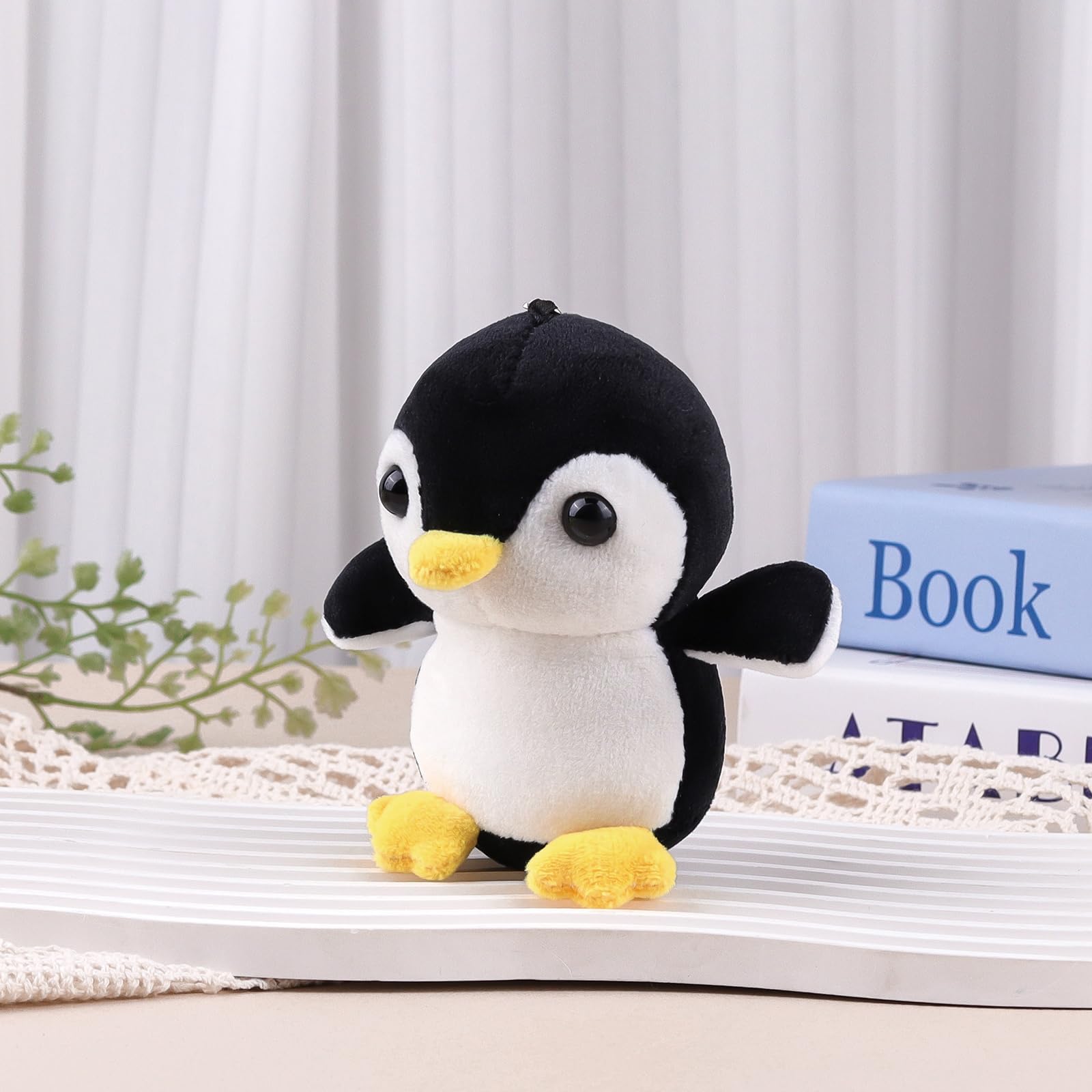 Anboor 4.3" Stuffed Animal Penguin Plush Toy, Soft Stuffed Penguin Party Favors, Classroom Awards - Image 3