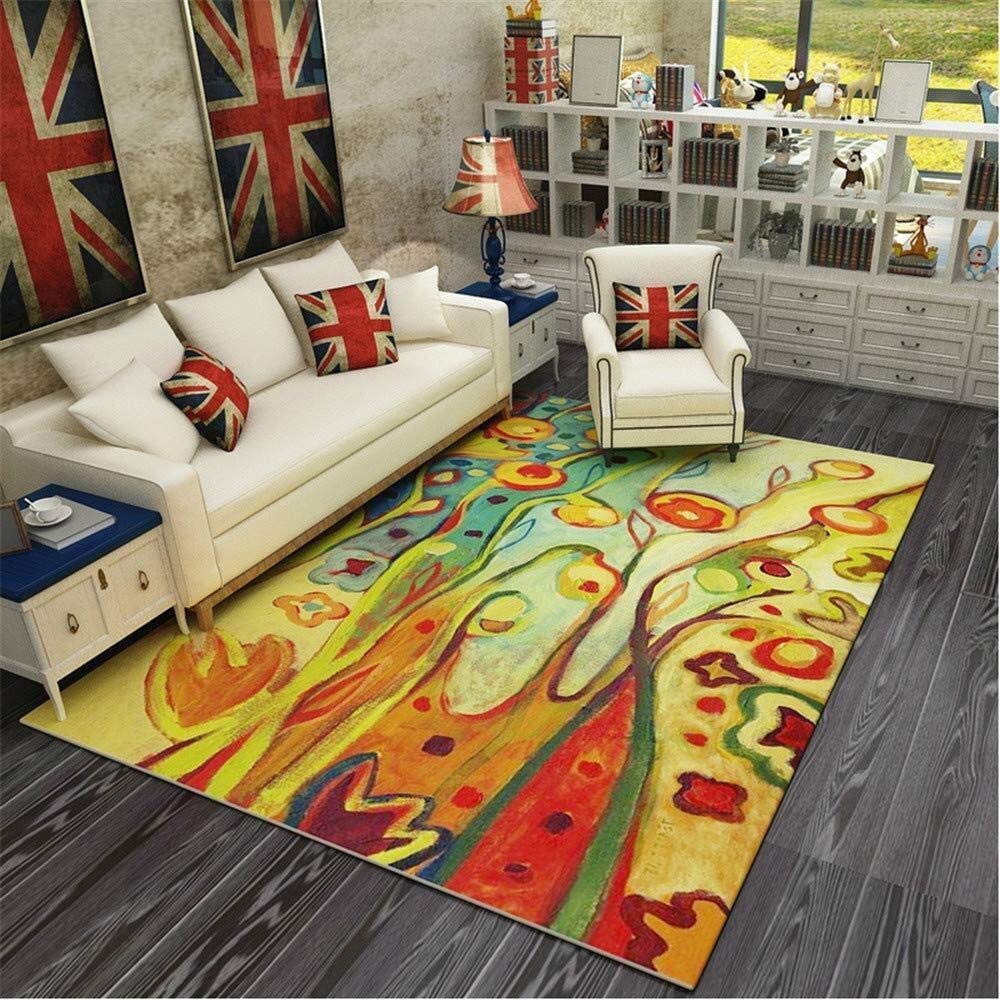 Tapis de salon moderne abstrait G 80x120 cm pour chambre