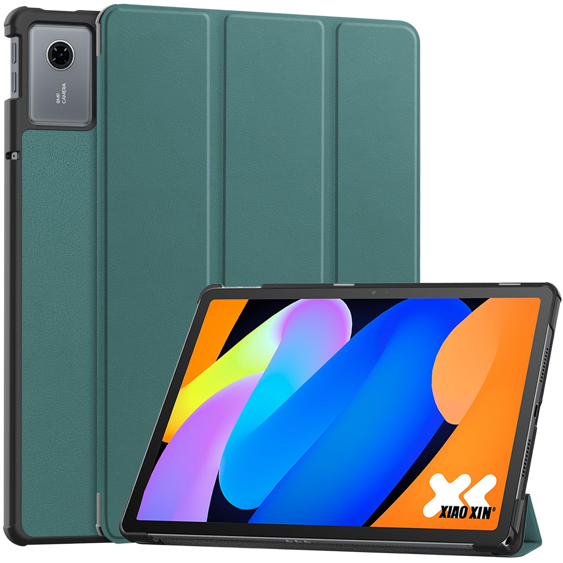 Fitudoos Hülle Kompatibel mit Lenovo Idea Tab 11 Zoll - Ultra Dünn mit Standfunktion Slim Smart Schutzhülle,mit Automatischer Schlaf-/Wachmodus–Grün