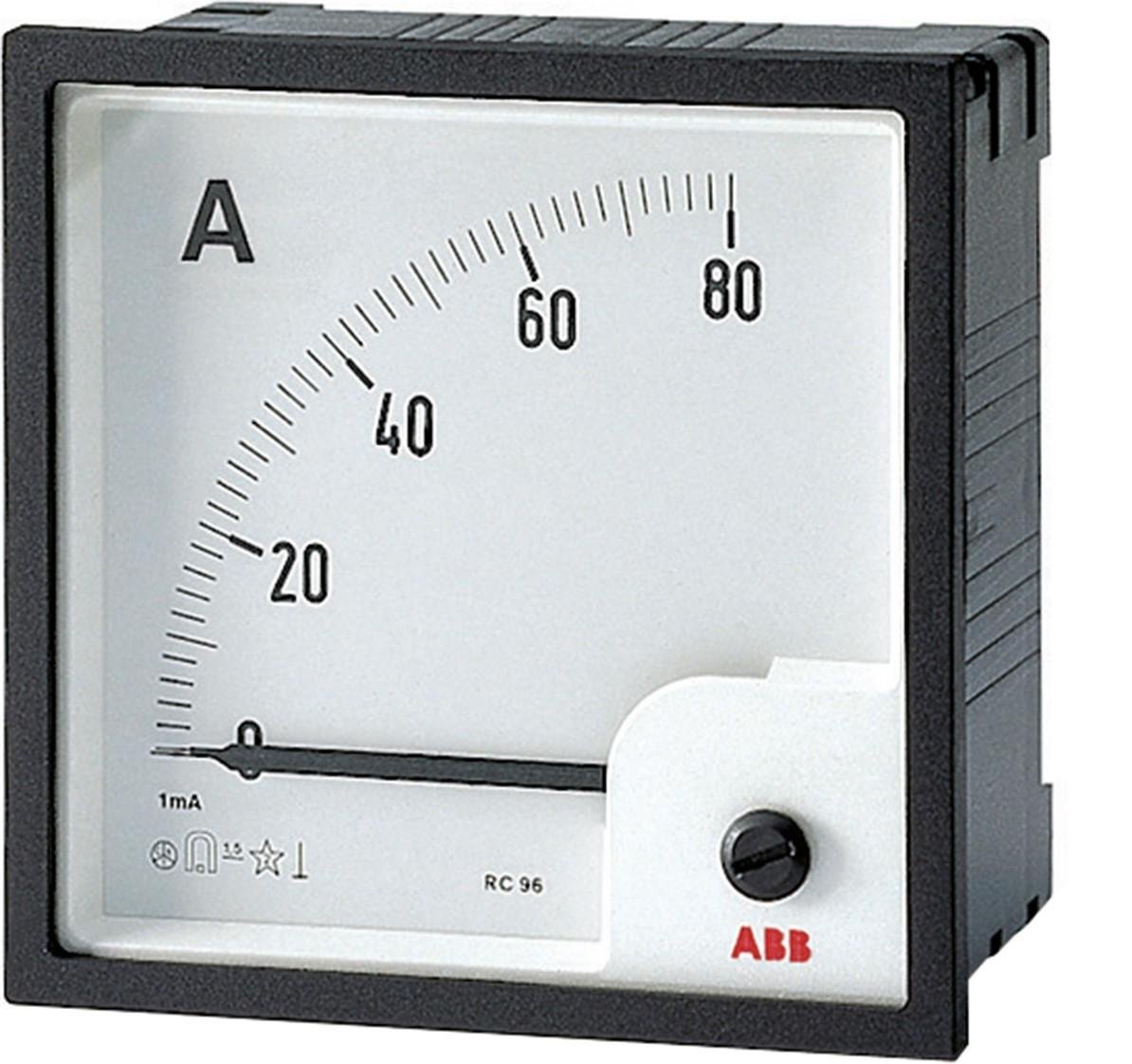 abb-entrelec - Ammeter Analogue Panel amt1-a1/96