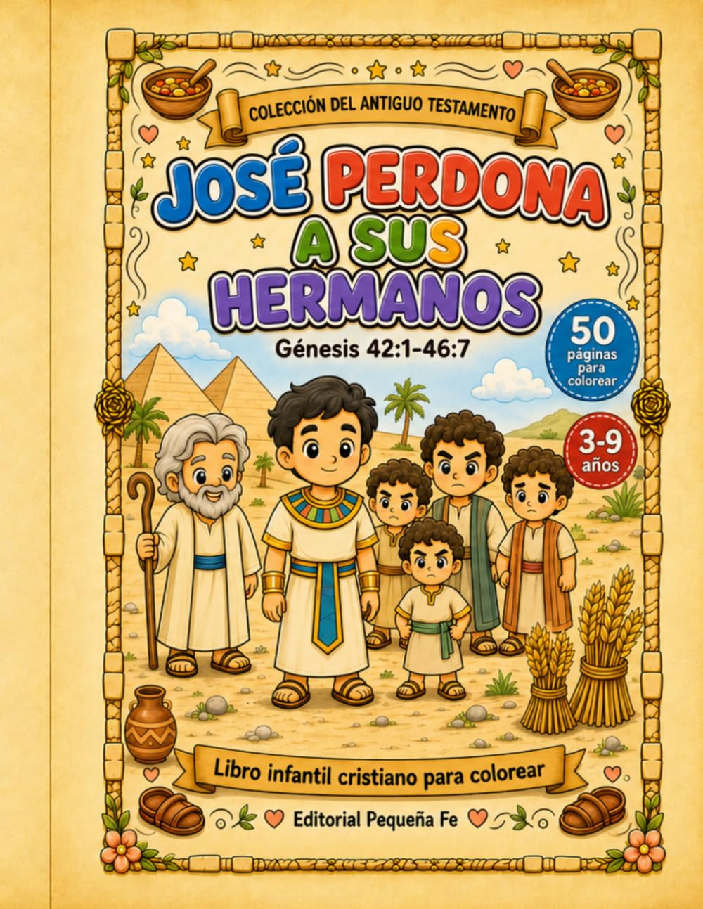 José Perdona a Sus Hermanos: Génesis 42:1-46:7 (Pequeña Fe: Historias Bíblicas para Colorear)