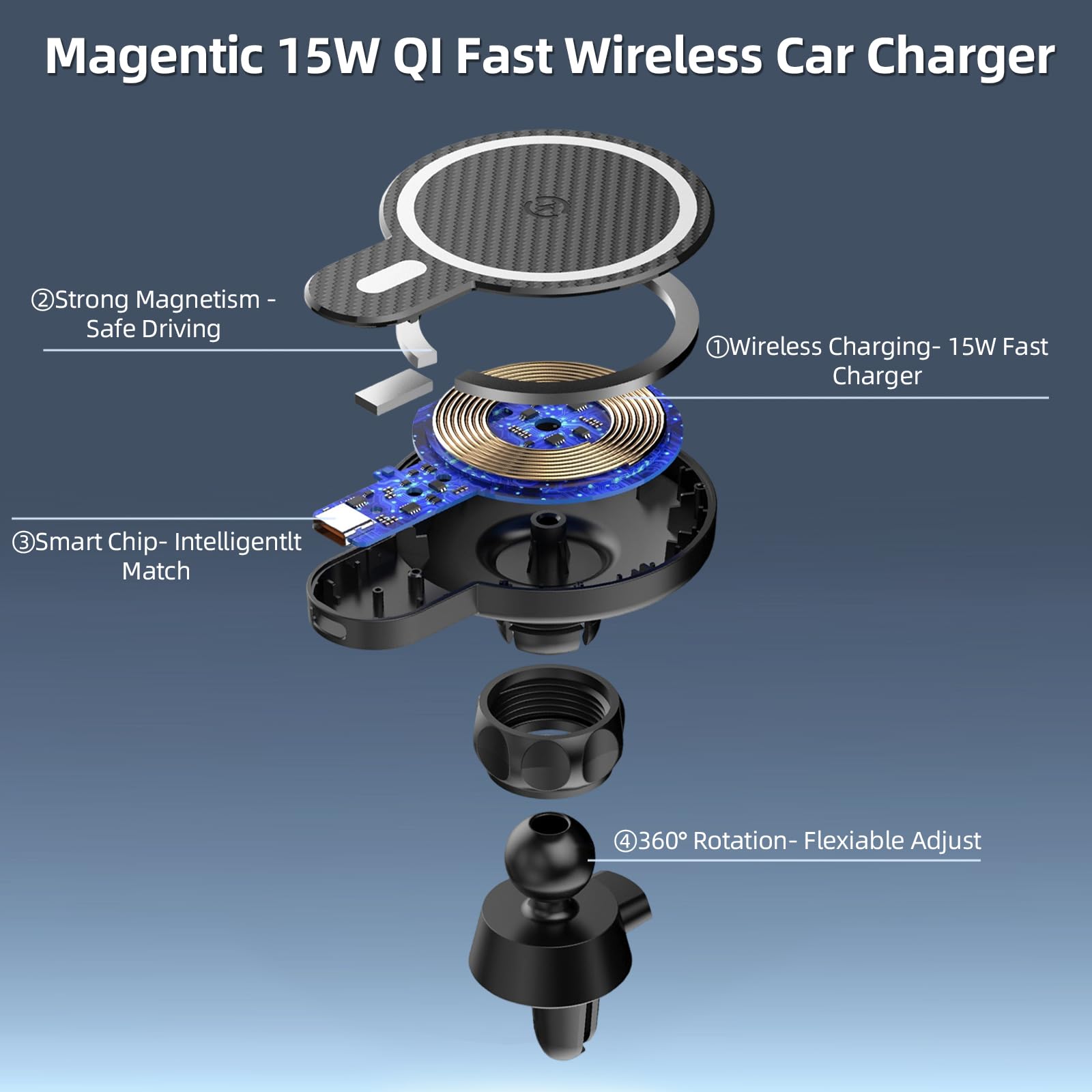 Magsafe Accessories Car Phone Holder For Toyota Tundra 2022 2023