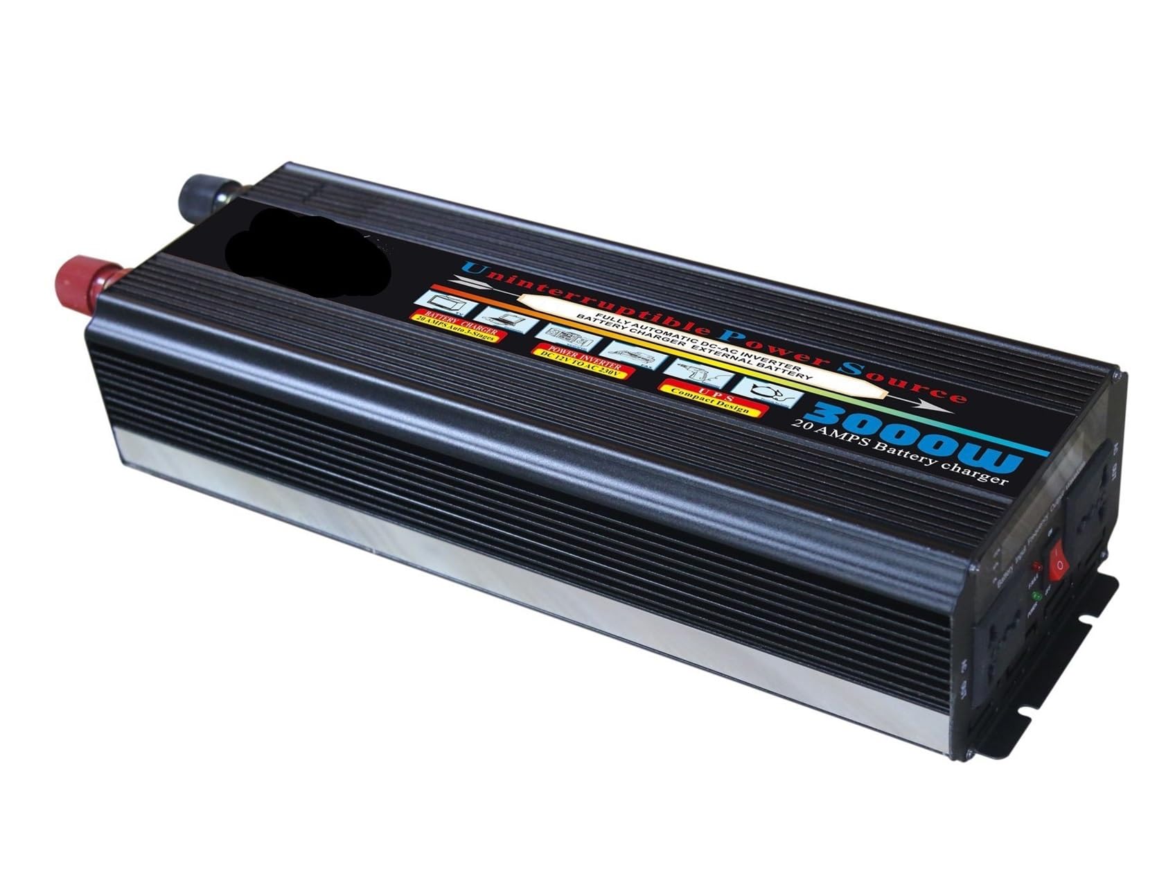 Inversor de Potencia de Onda modificada 3KW 3000W DC12V/24V a AC110V/220V 50HZ/60HZ (Color : 50HZ, Size : 24V-110V)