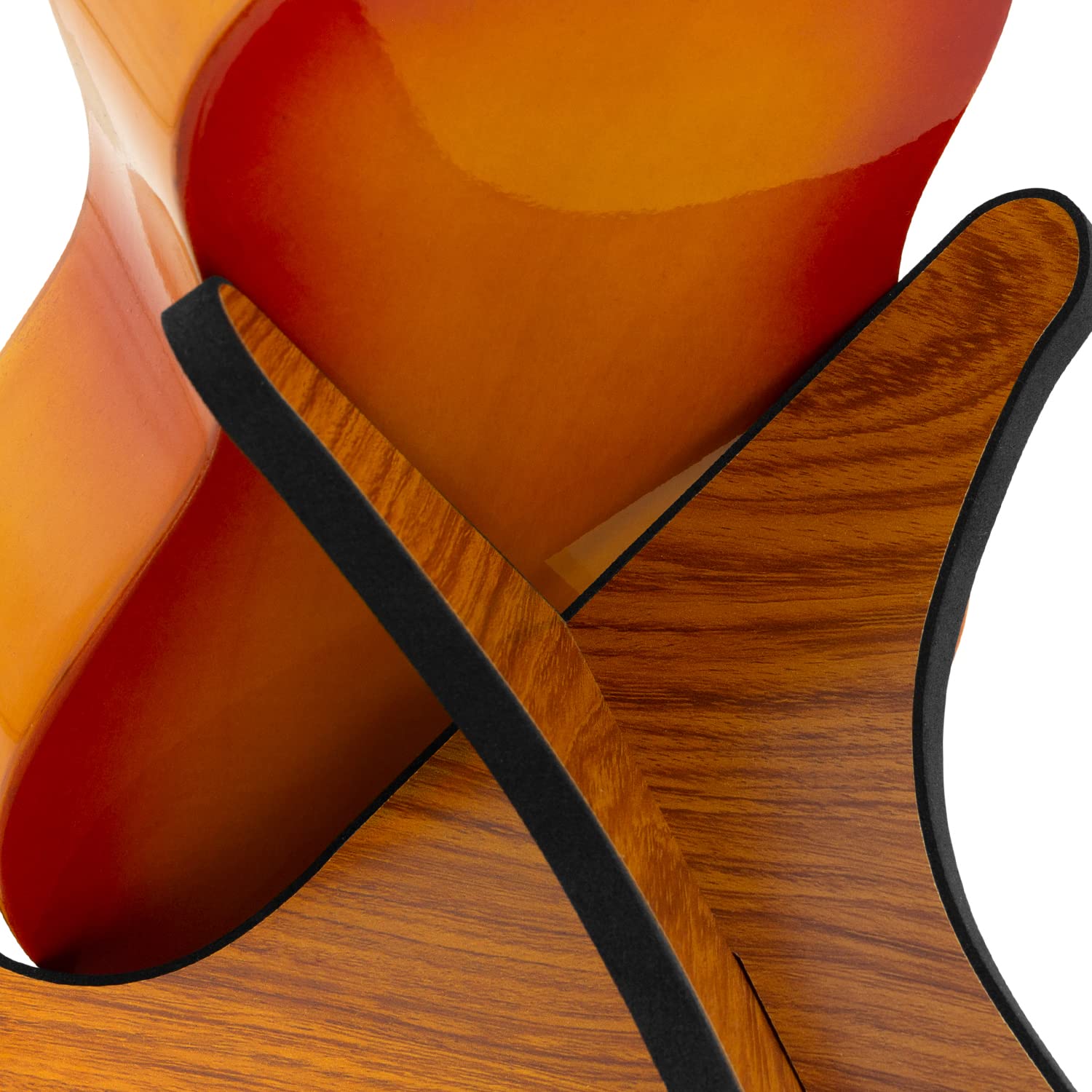 TIGER UAC1-LW Support en bois détachable en forme de X pour ukulélé, mandoline, banjo et violon - grain de bois | UAC1-LW support démontable en bois pour ukulélé, mandoline, banjo & violon, design en X stable et portable