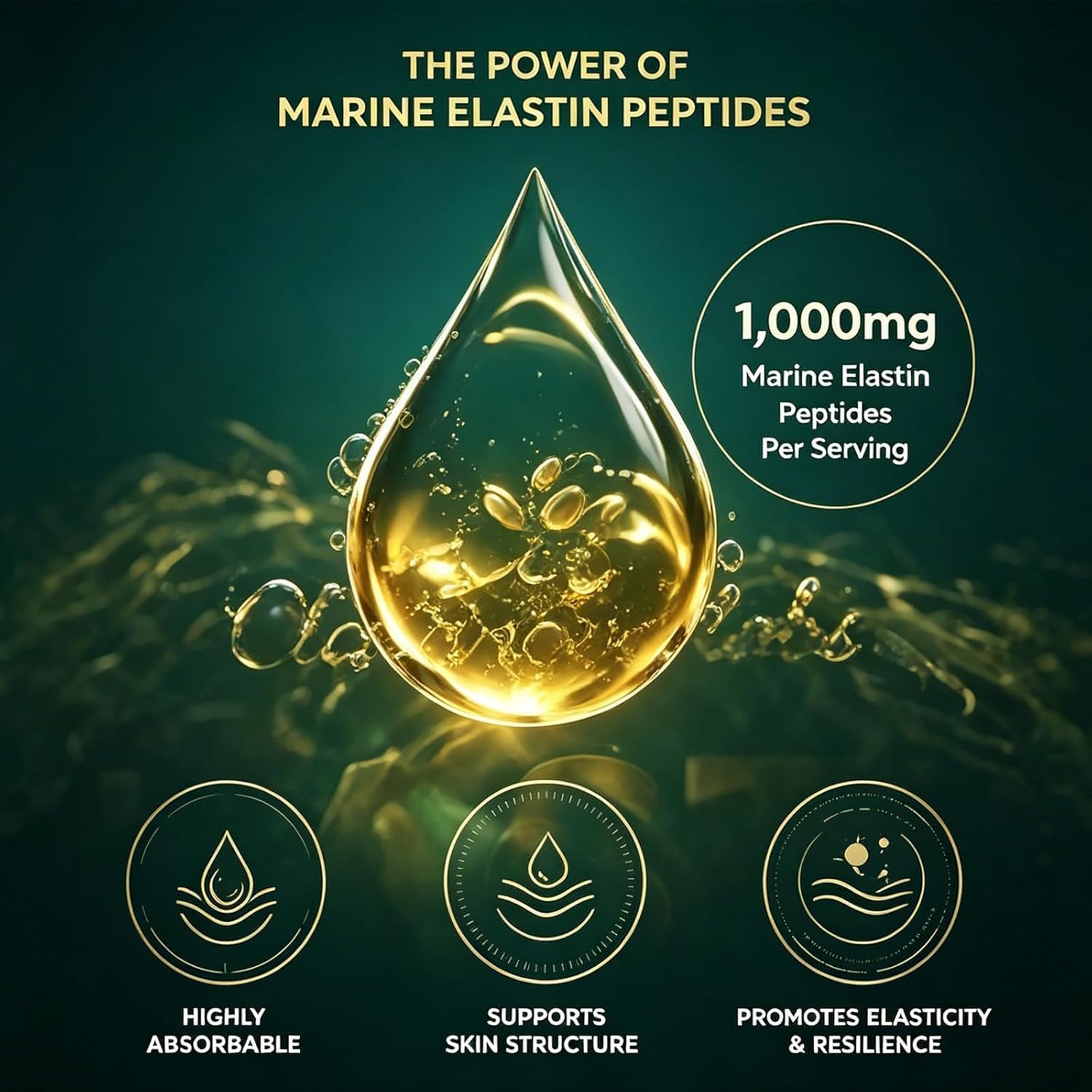 Elastin Peptides, Help Reduce Signs of Aging, Firmness & Elasticity (2)