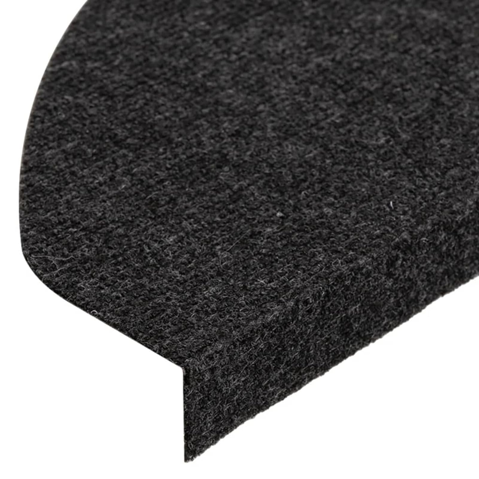 Tidyard Tapis d'escalier Autocollants 15 pcs 65x22,5x3,5 cm Noir, Tapis Escalier Tapis de Sécurité pour Sol Protection, Aînés et Animaux