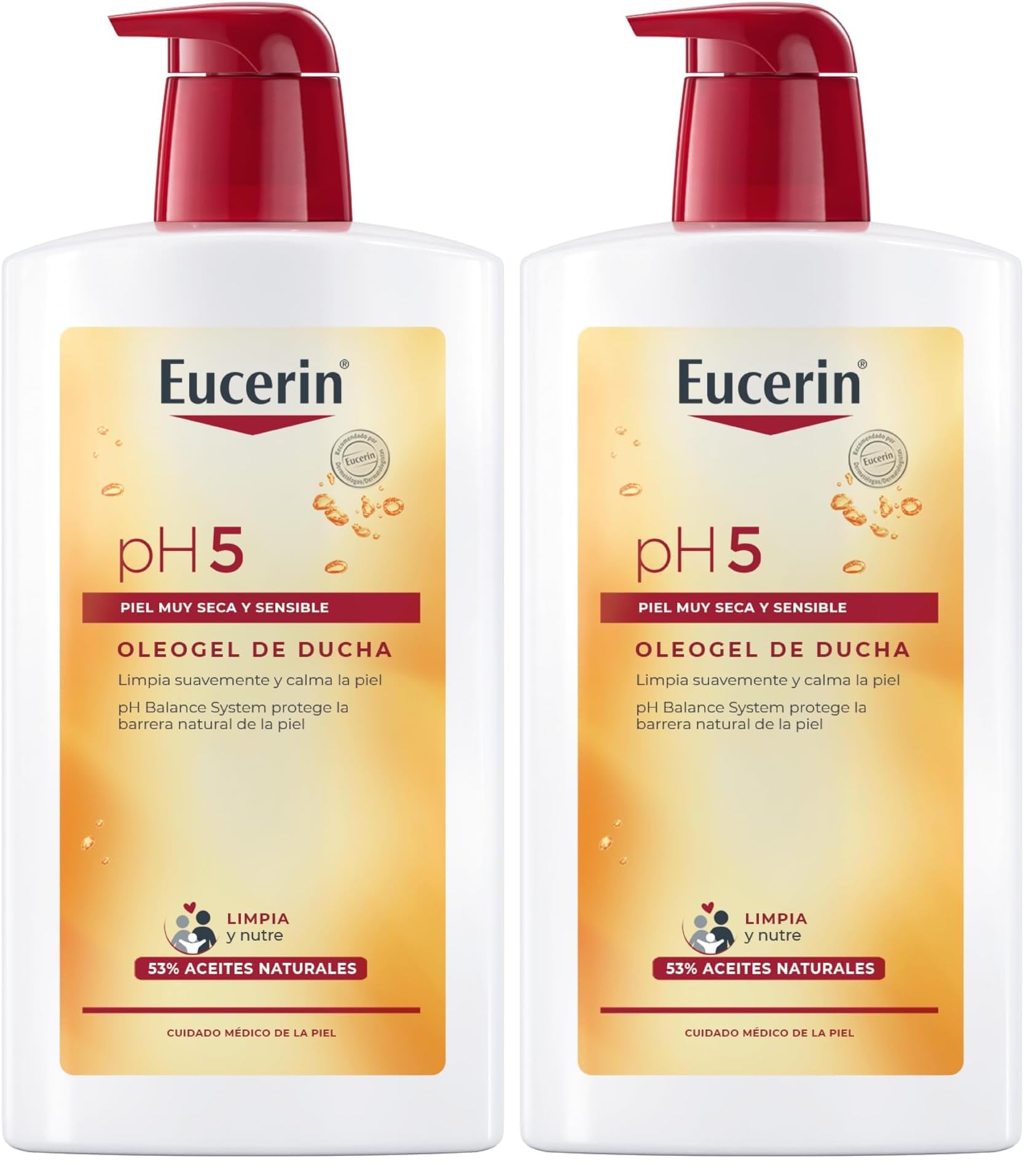 Eucerin PH5 Aceite de Baño, 1000 ml (Paquete de 2)