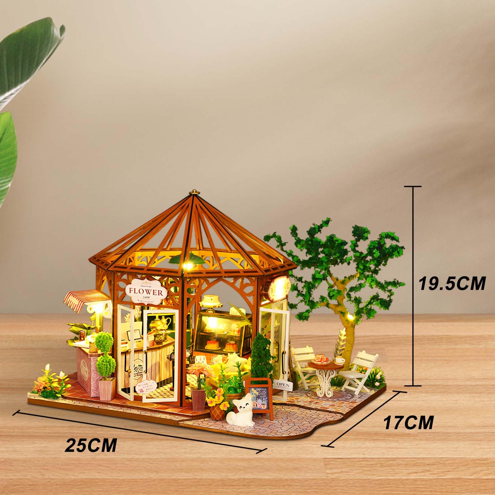 Accessorio Giardino Delle Fate Natale: Bradipo Con Canna Di Caramello Darice - Miniatura