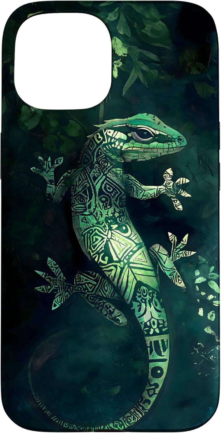 Geometric Tribal Lizard Case for iPhone 11