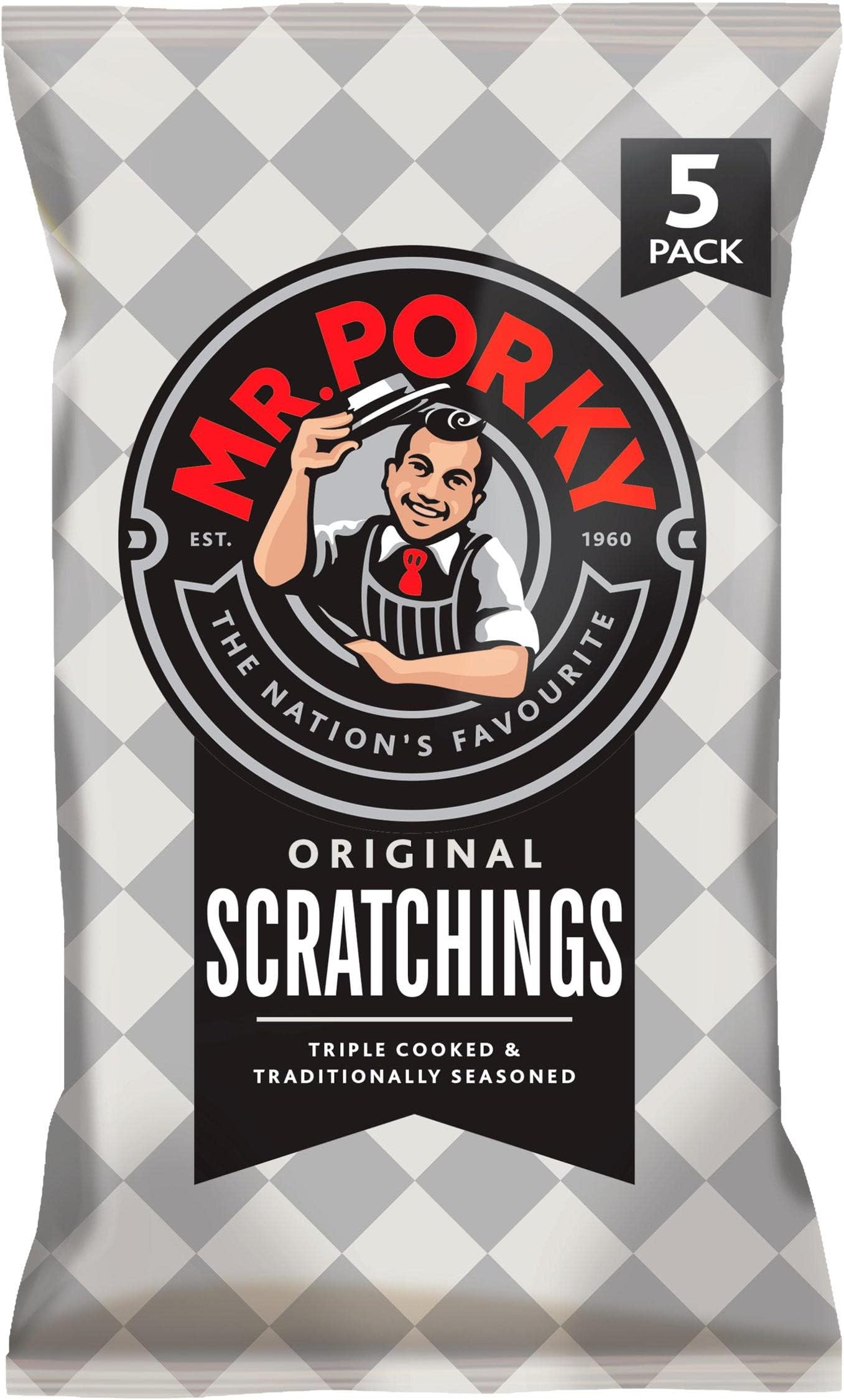 Mr Porky 5pk Pork Scratchings