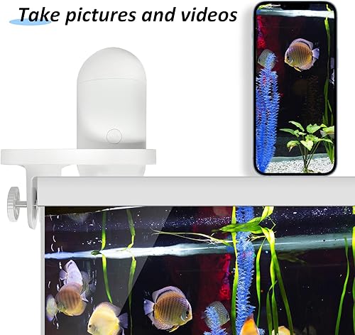 Miniatura 5 de RYAKKA Alimentador automático de peces mejorado II con cámara HD 2K y dispensador inteligente de alimentos para peces con aplicación, alimentador