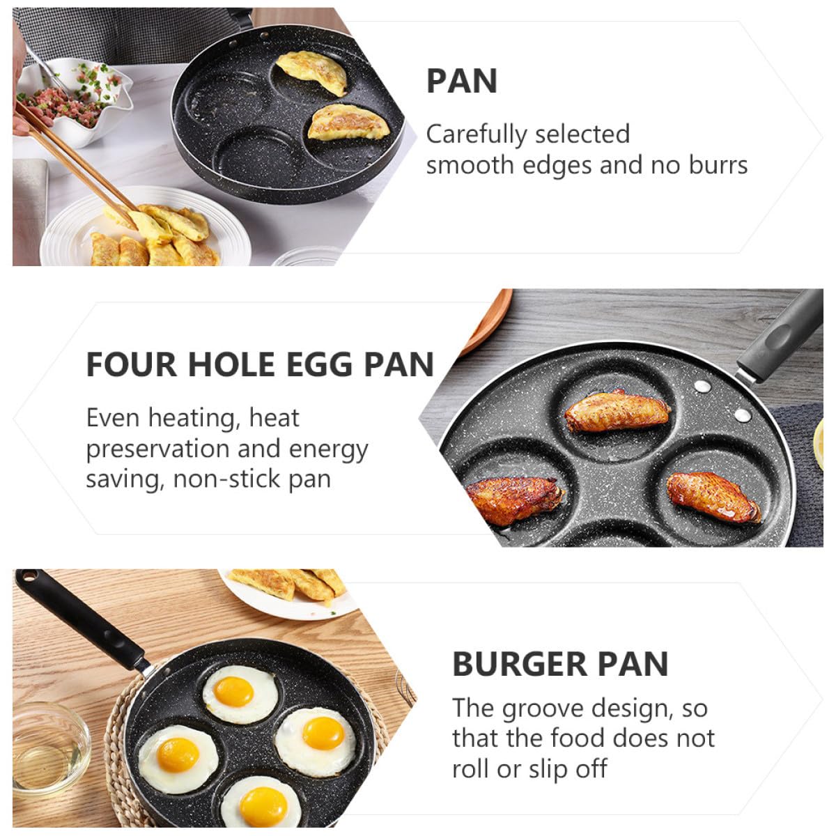 Sartén Para Tortillas y Huevos De Antiadherente Resistente y Fácil De Limpiar Mango Antiescalduras Colores