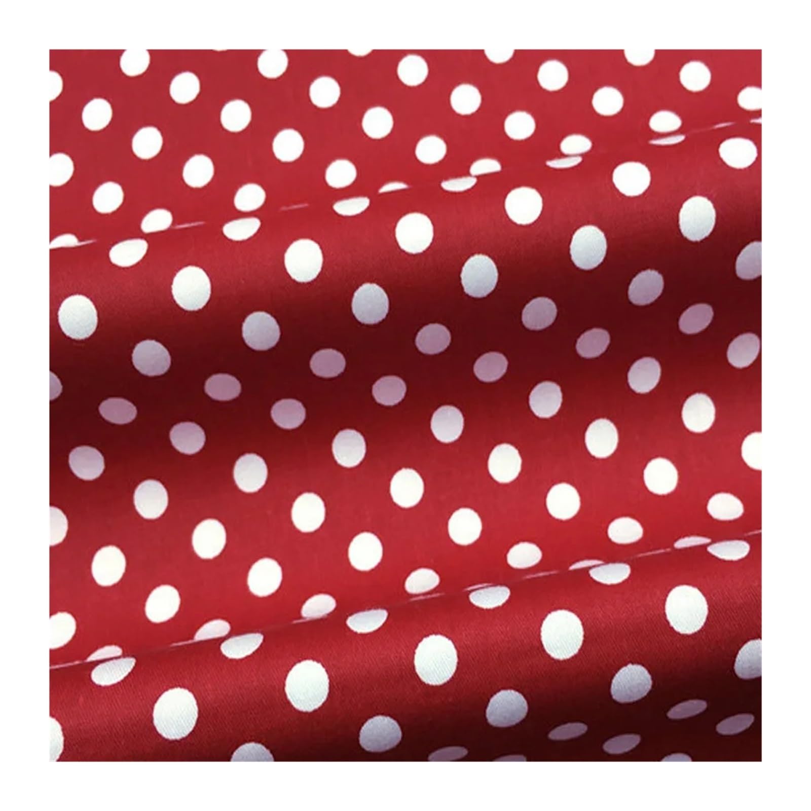 HKSDKABOP Cotton Polka Dot Fabric Dress Home Decor Multicolor 50cm(Color 11)