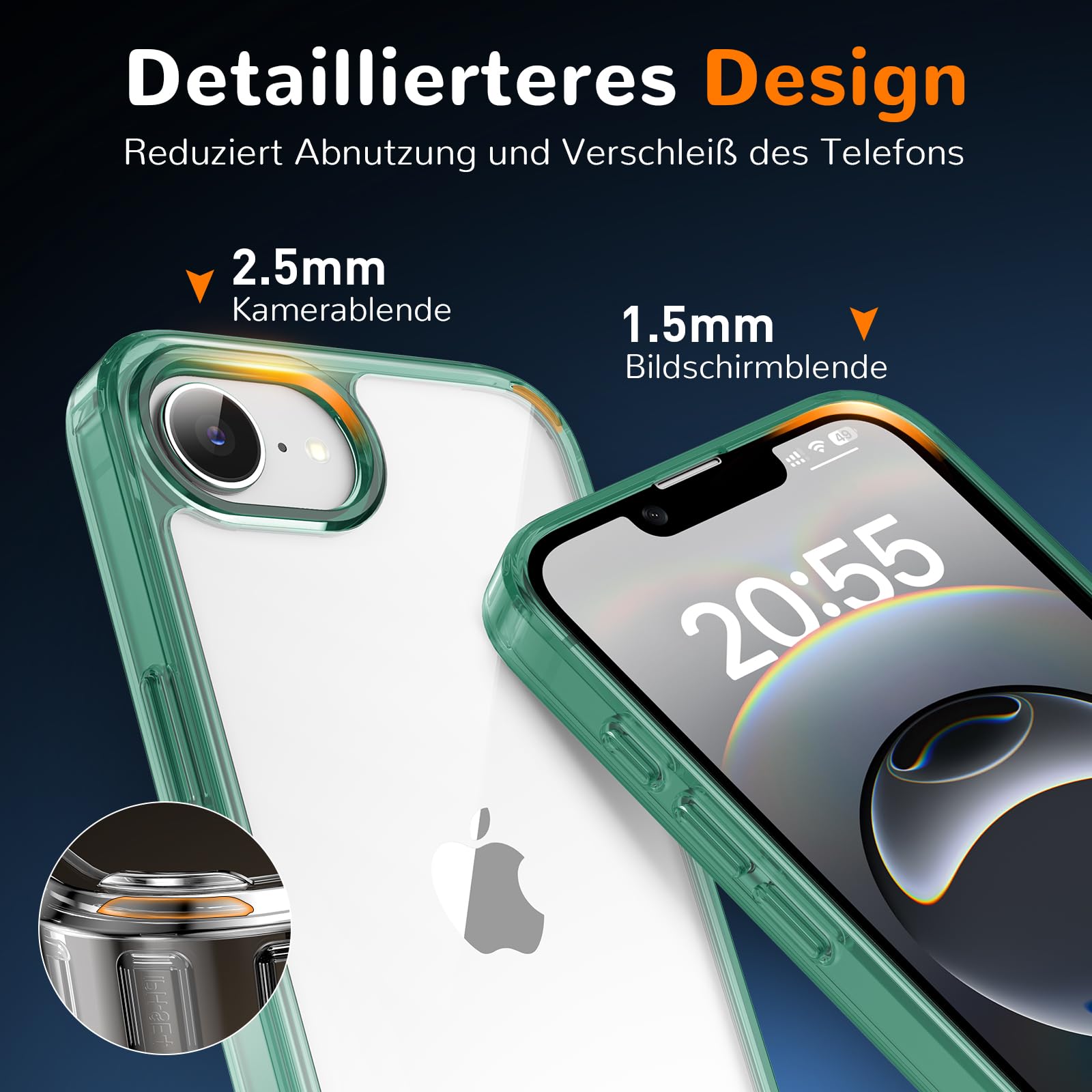 Clear Case for iPhone 15, Ultra Thin, Shockproof TPU Cover, Anti-Yellowing, Crystal Clear, Phone Case for Apple iPhone 15 - Clear — view 281