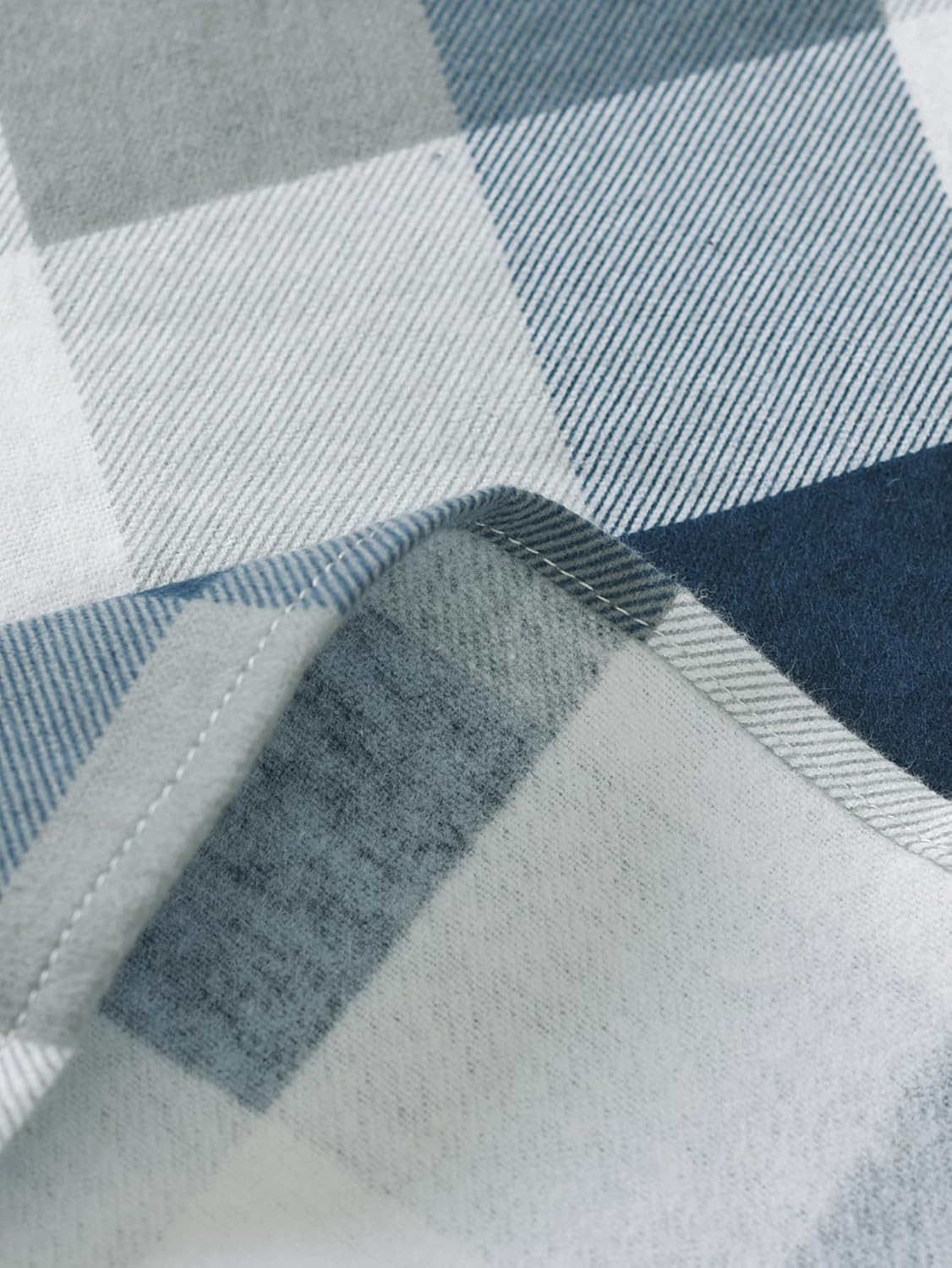 Latuza Women's Flannel Nightgown with Pockets Long Sleeves Full Length - Image 8