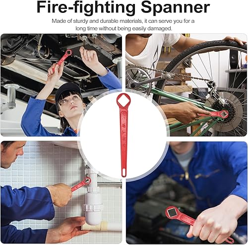 Miniatura 7 de TEHAUX Llave de hidrante de incendios Llave de lucha contra incendios Llave de hidrante Llave de herramienta de boca de incendios Llave de lucha
