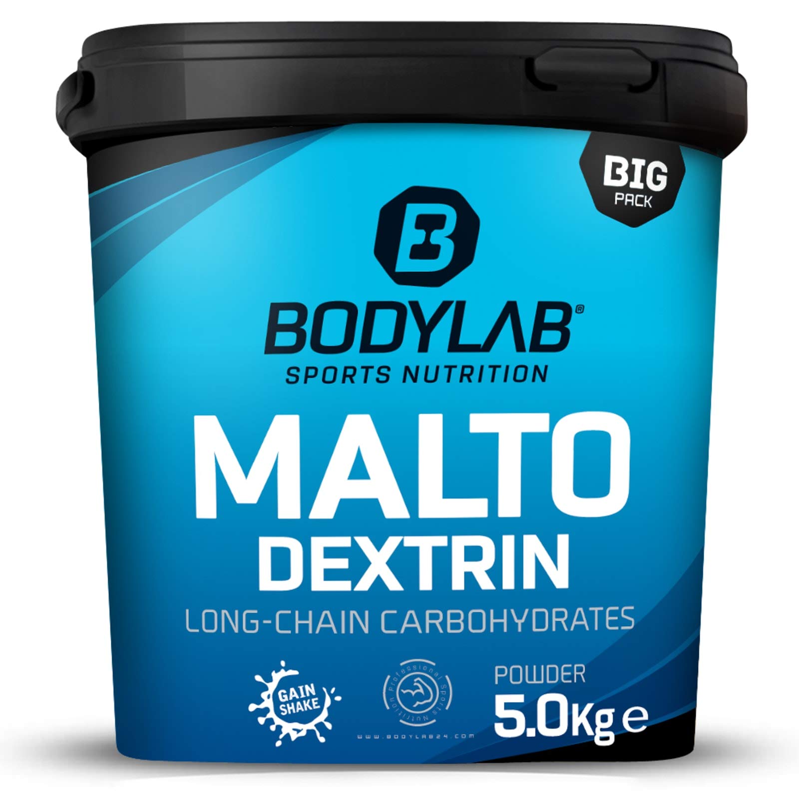 Bodylab24 Maltodextrin 5000g / 100% Maltodextrin in bester Qualität/hoch effizienter Energielieferant/zur Nutzung vor, während und nach dem Training/ideal als Zusatz zu Proteinshakes