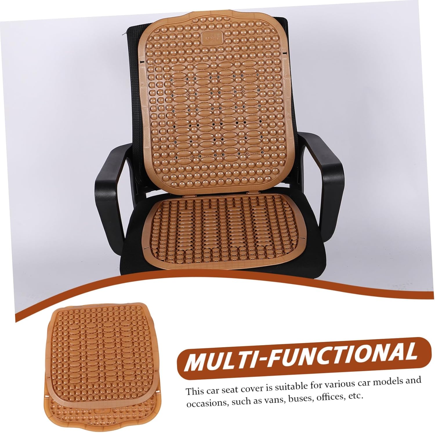 NOLITOY Car Seat Cushion Cooling Pad Breathable Outdoor Mat Car Driver Passenger Office Chair Universal Fit Comfortable Cool Seat