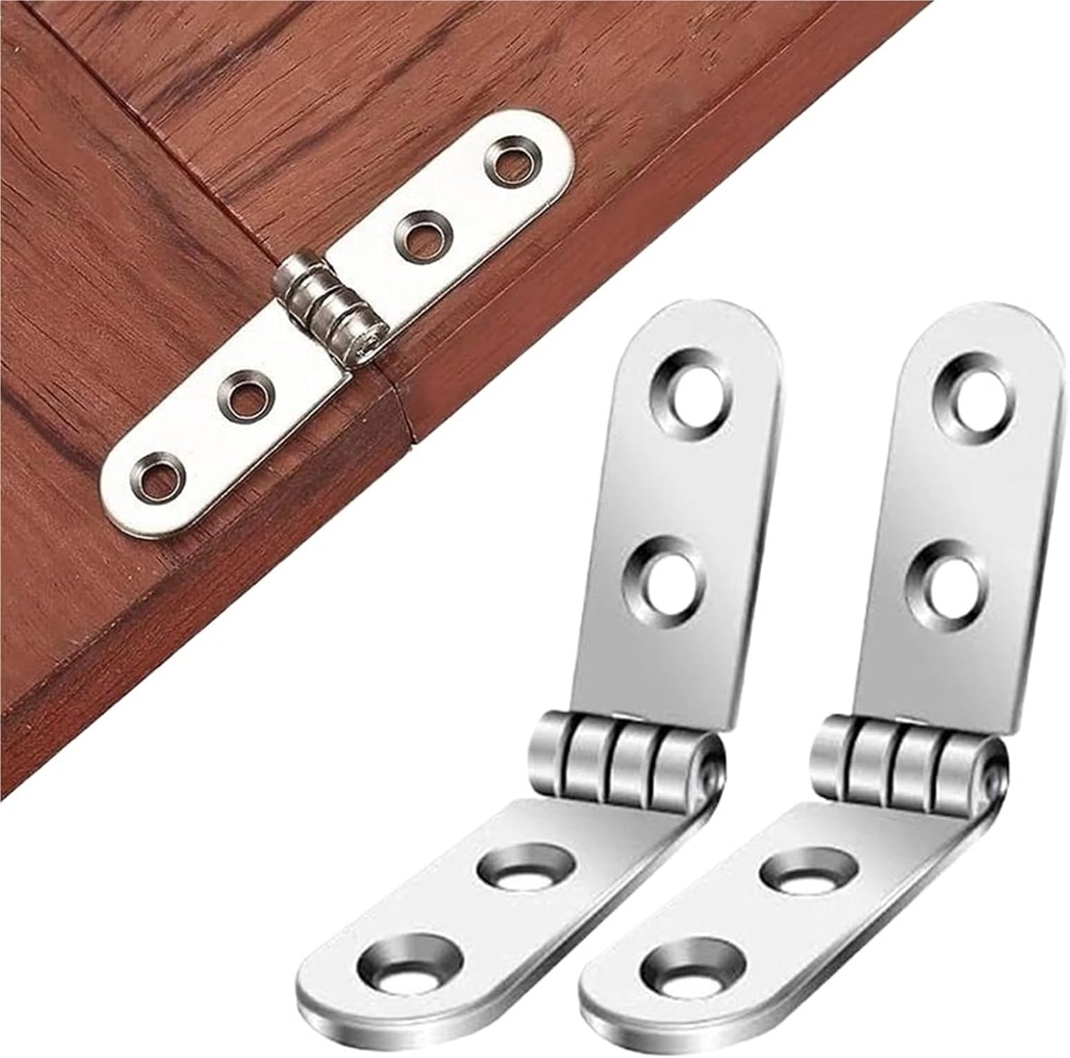 180 Degree Foldable Hinge Self-Supporting Folding Flap Hinge Table Cabinet Door Hinges Rounded Corner Buffer Furniture