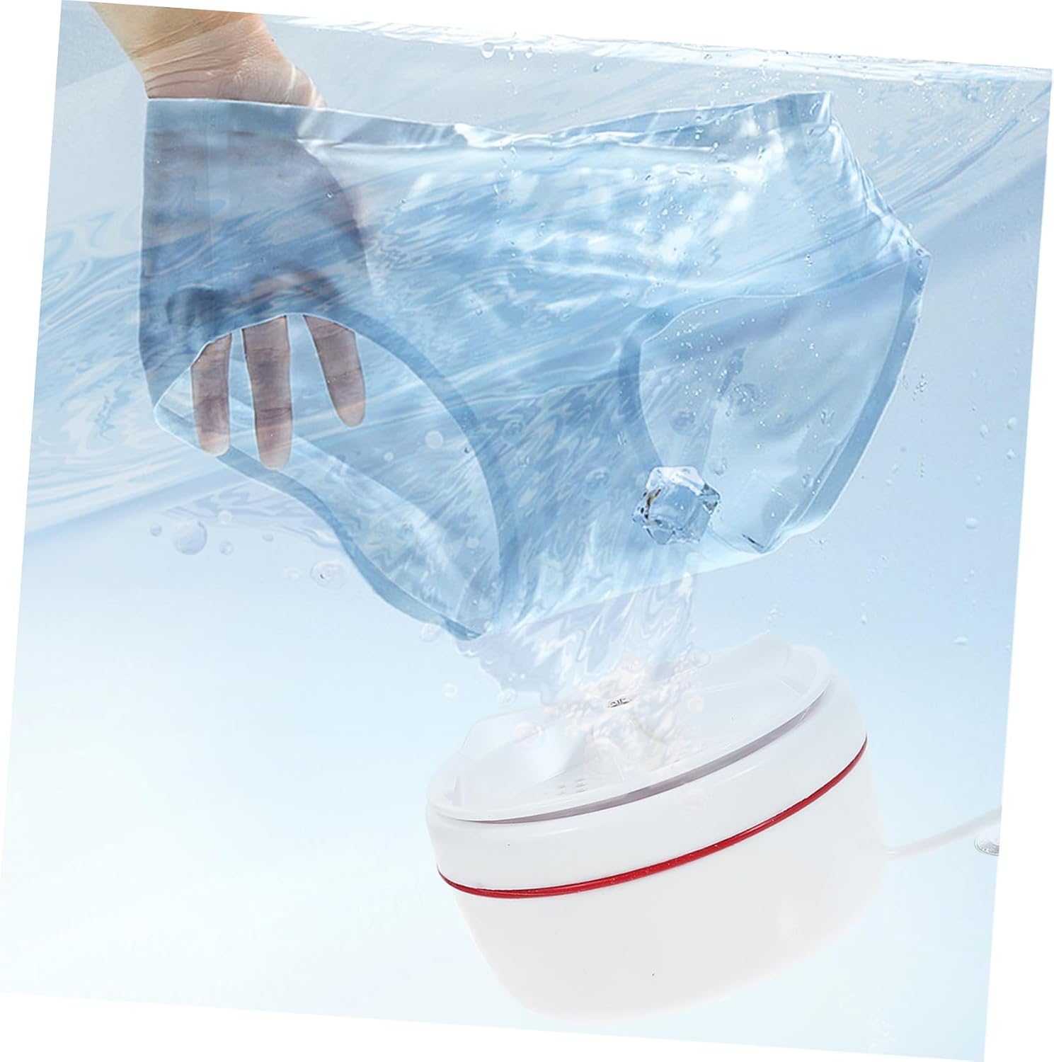 Gadpiparty 2pcs Collapsible Washing Machine Mini Clothes Washer Portable Washer Usb Power Supply Travel Laundry