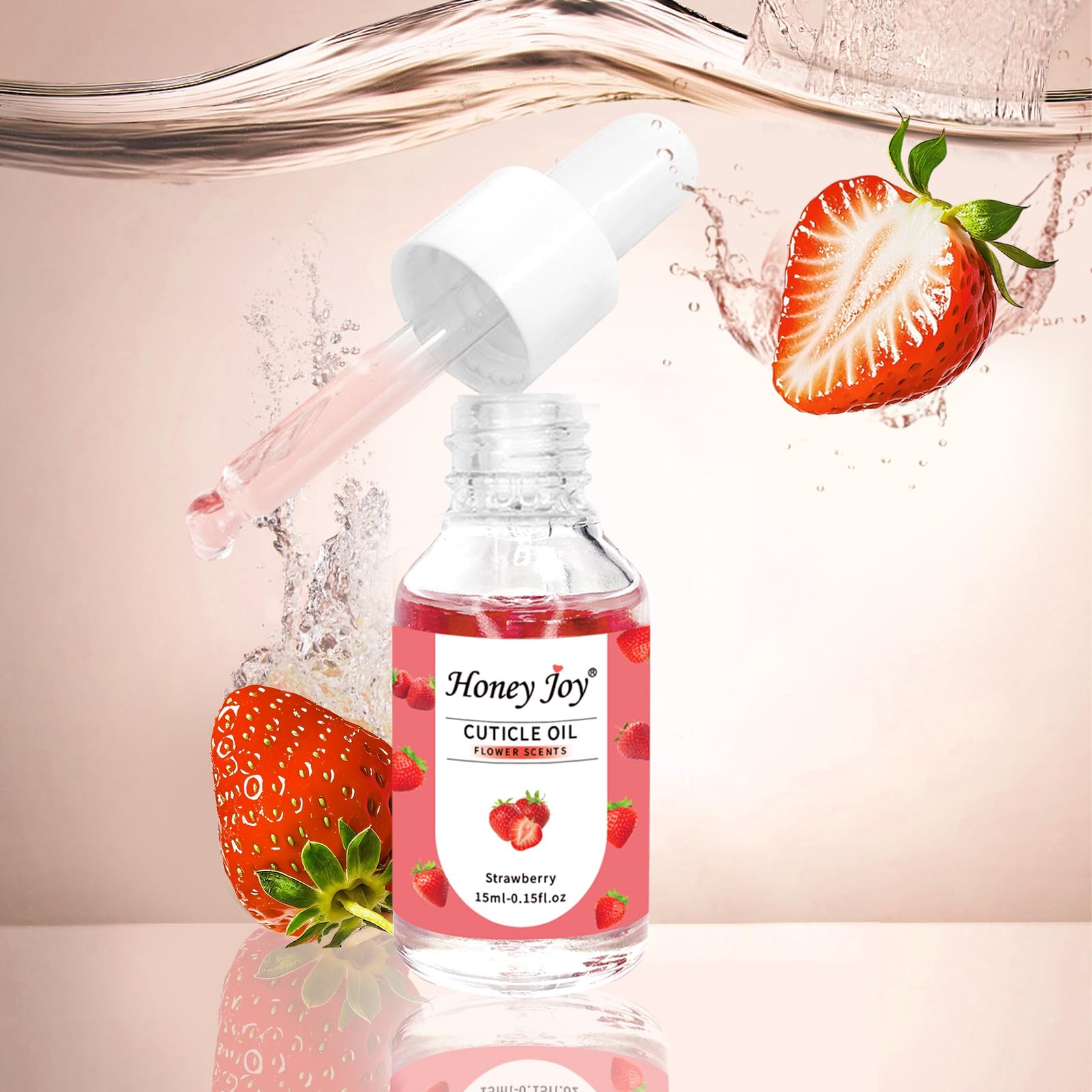 Cuticle Oil Scented Moisturizing Nail Oil, Organic Rosehip Cuticle Remover Liquid, Ultra Nourishing Nail Care - Image 4
