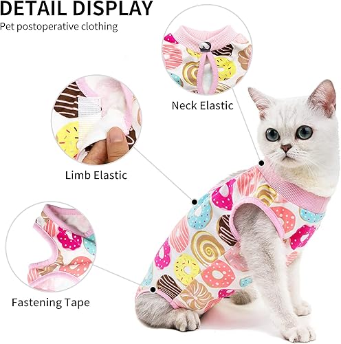 Miniatura 2 de Traje de recuperación quirúrgica profesional para gatos, alternativa de cuello electrónico para gatos y perros, uso después de una cirugía, traje de