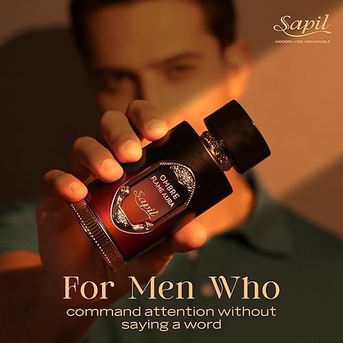 Miniatura 5 de Sapil Ombre Flame Aura Eau De Parfum Unisex  Oud especiado, vainilla, tonka y ámbar  Perfume de madera cálido de larga duración, 3.38 onzas