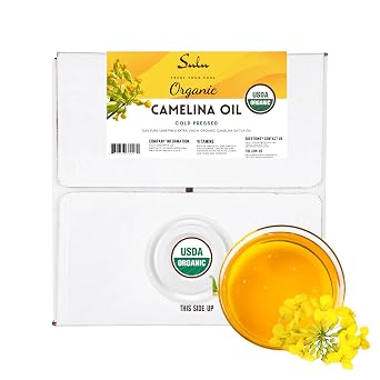 16 Liters/ 5 gallons- Pure Extra Virgin USDA Organic Unrefined Cold Pressed Camelina Seed Oil