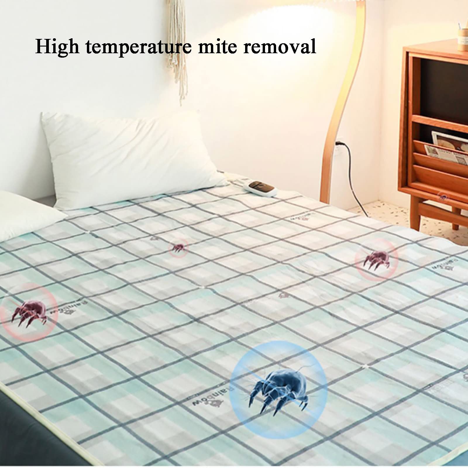 Coperta Elettrica Doppio Doppio Controllo Sicurezza Casa Controllo Temperatura Acaro Materasso Elettrico Singolo Lancio Riscaldato Coperta, Spegnimento Automatico Spegnimento Automatico