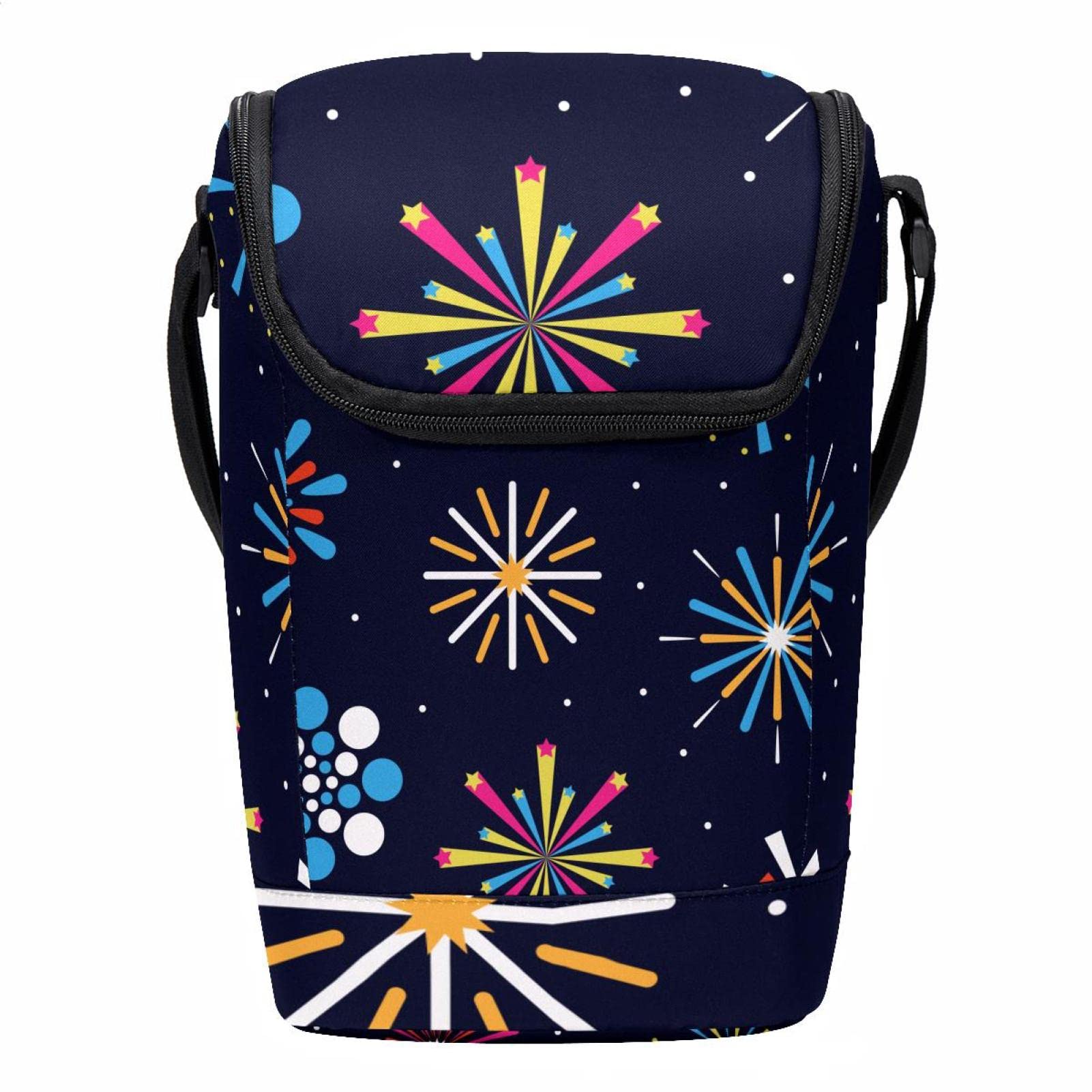 Bolsa de almuerzo de fuegos artificiales compacta para llevar comidas de forma cómoda y limpia