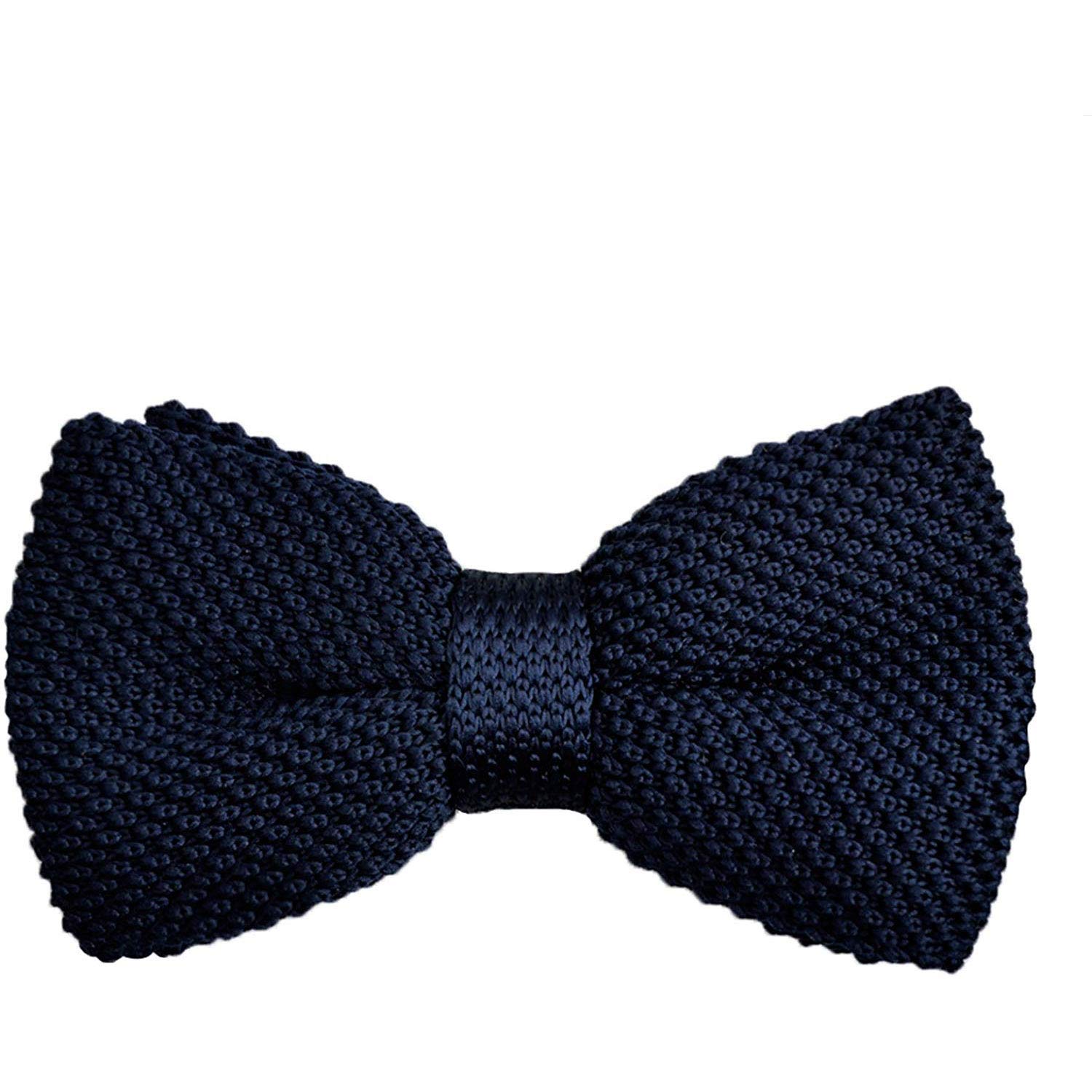 Men's Solid Color Knitted Bow Tie Knitting Casual Tuxedo Bowties
