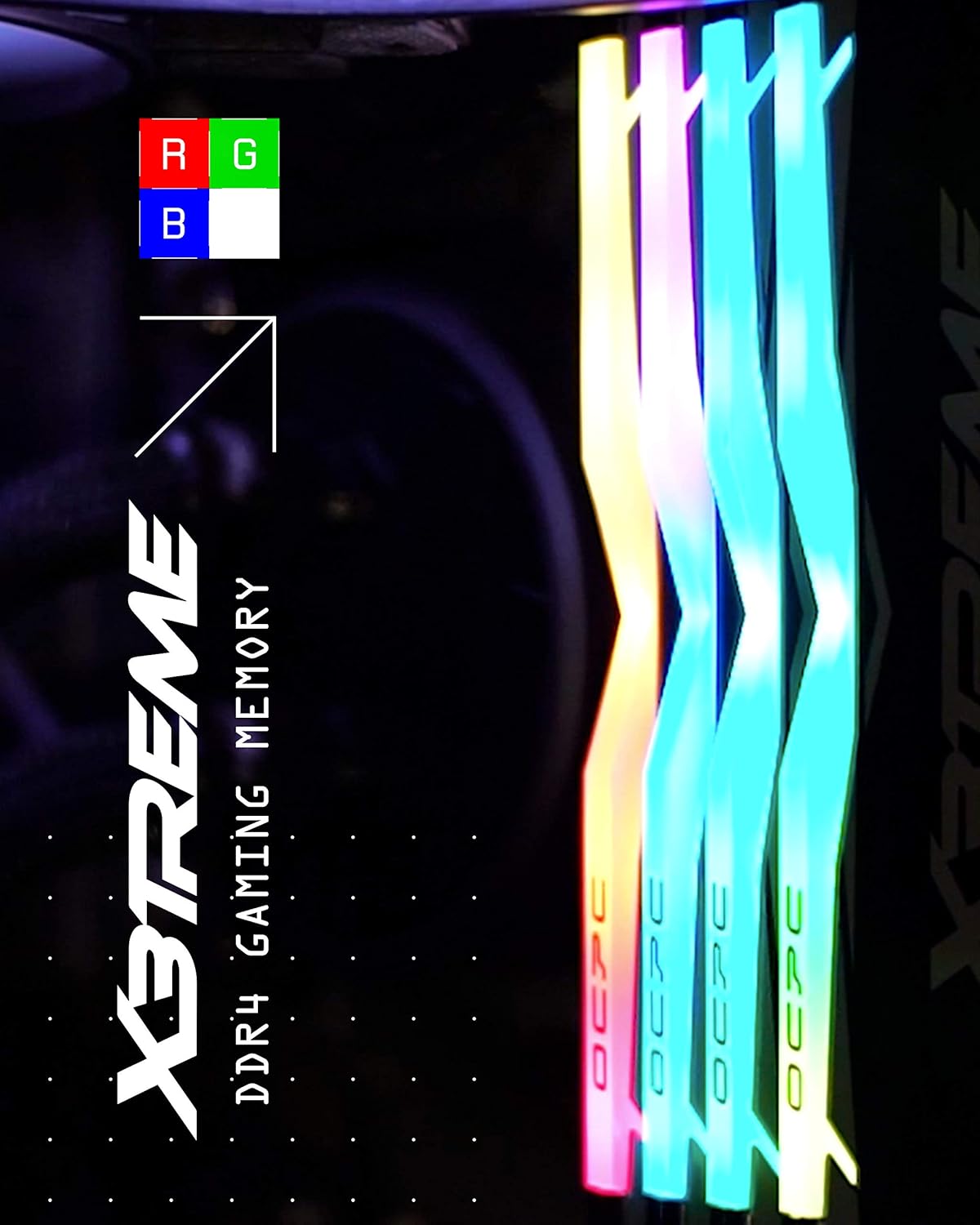 رم ویژن تک مدل OCPC X3TREME 3000 MHz DDR4 با ظرفیت 16 گیگابایت (2 رم 8 گیگابایتی)