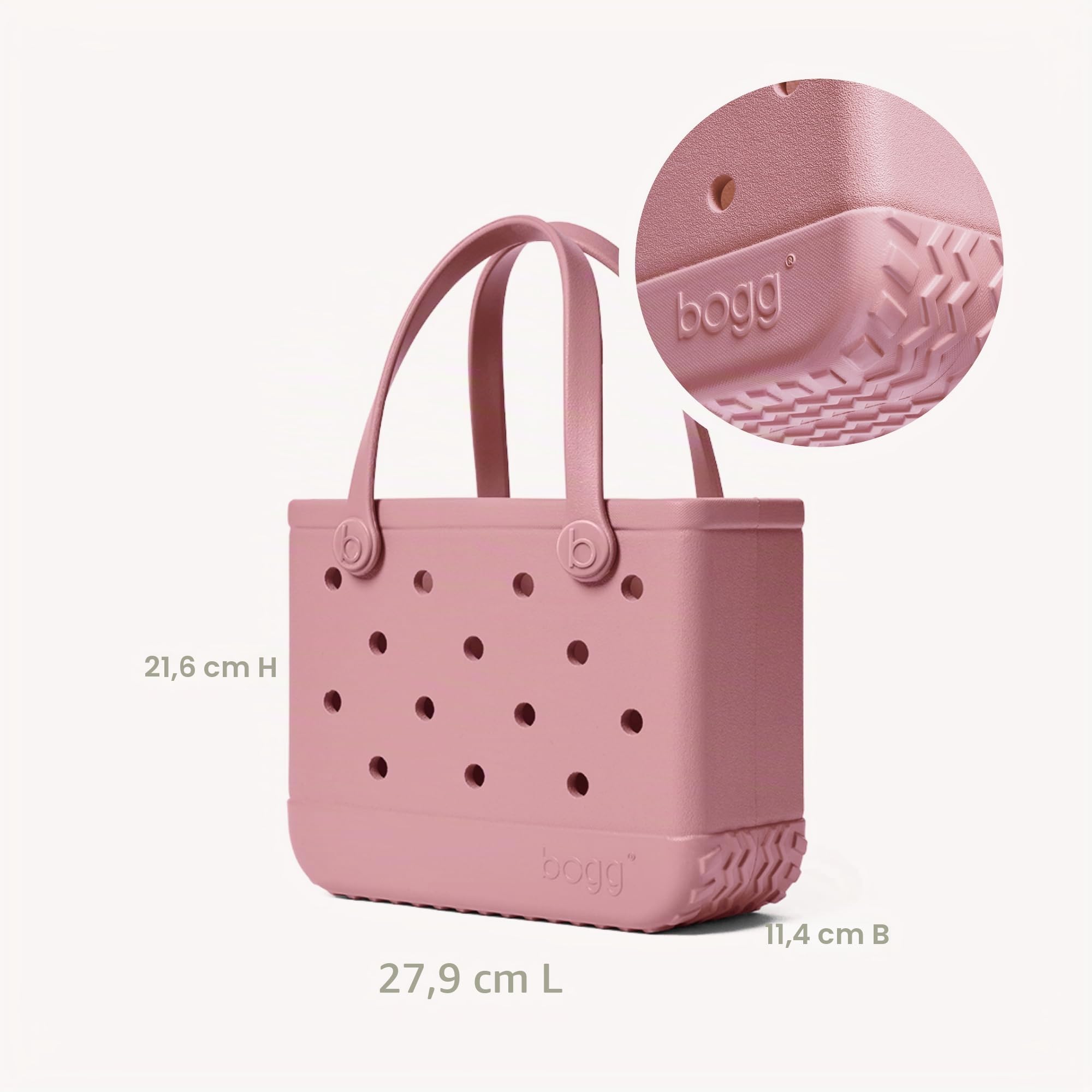 BOGG BAG Bitty Kleine Tragetasche, 27,9 x 21,6 x 11,4 cm, langlebig, waschbar, kippsicher, Strand, Pool, Boot, Arbeit, Sport