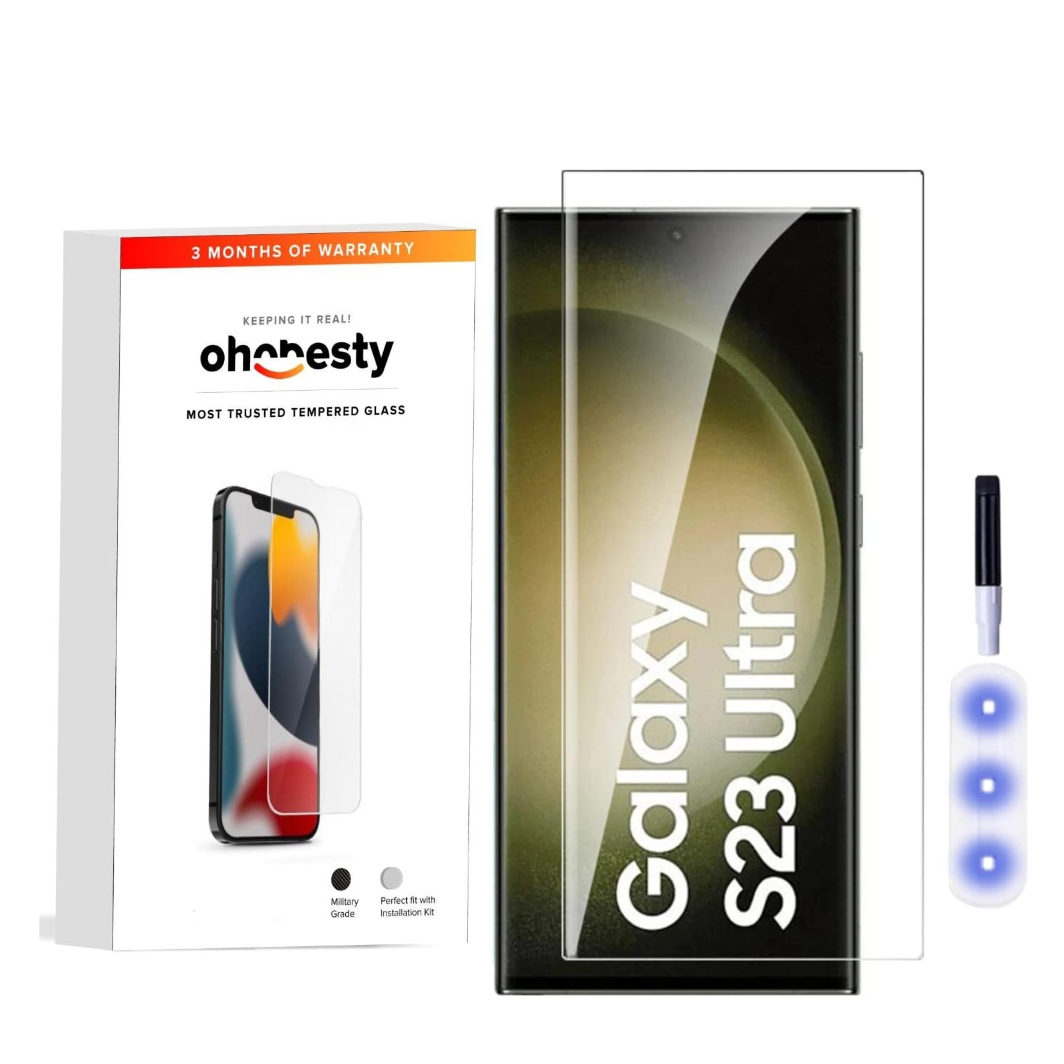 Mothca [1 Pack for Samsung Galaxy S23 Ultra Screen Protector [Fully Support Fingerprint & S Pen/1X 3D Curved Tempered Glass for Samsung S23 Ultra 5G (B0CX1J96C7) Amazon Price History, Amazon Price Tracker