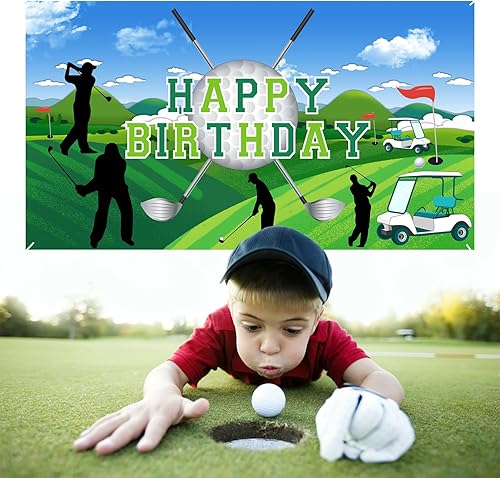 Cartel decorativo de fiesta de golf, suministros de fiesta de golf deportivo, decoración de pared, recuerdos de fiesta, para interiores y