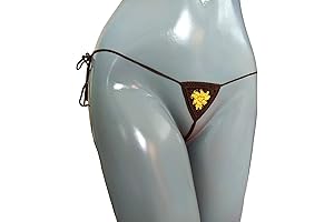 Trangscrochet Micro Extreme Bikini Bottom for Women Sexy Crotchless