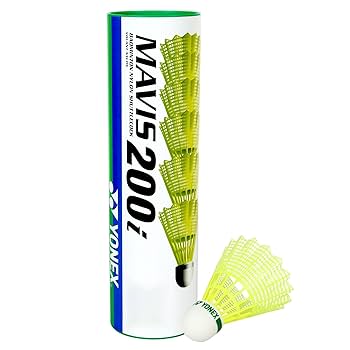 Amazon.com : Yonex Nylon Shuttle Cocks- Mavis 200 I : Sports