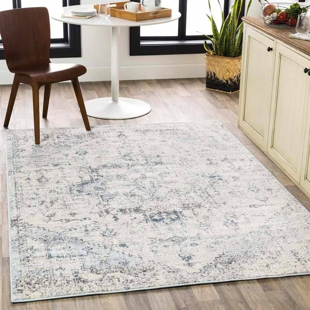 Mark&Day Area Rugs, 8x10 Isere Updated Traditional Ivory Area Rug, Beige/White Carpet for Living Room, Bedroom or Kitchen (7'10" x 10'3")