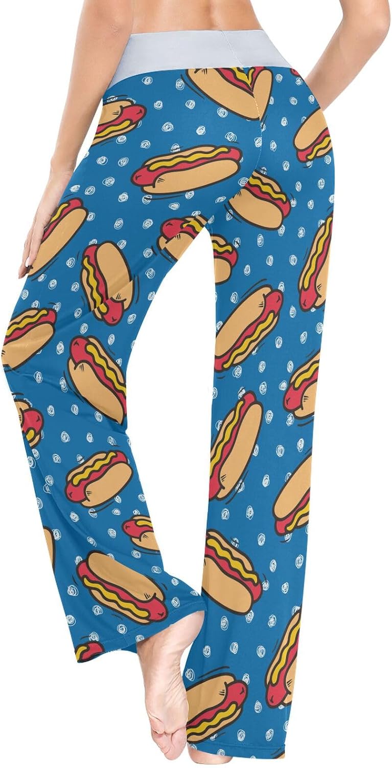 Women's Pajama Lounge Pants Casual Drawstring Loose Sleepwear Cozy Stretch Pants Wide Leg - Image 6