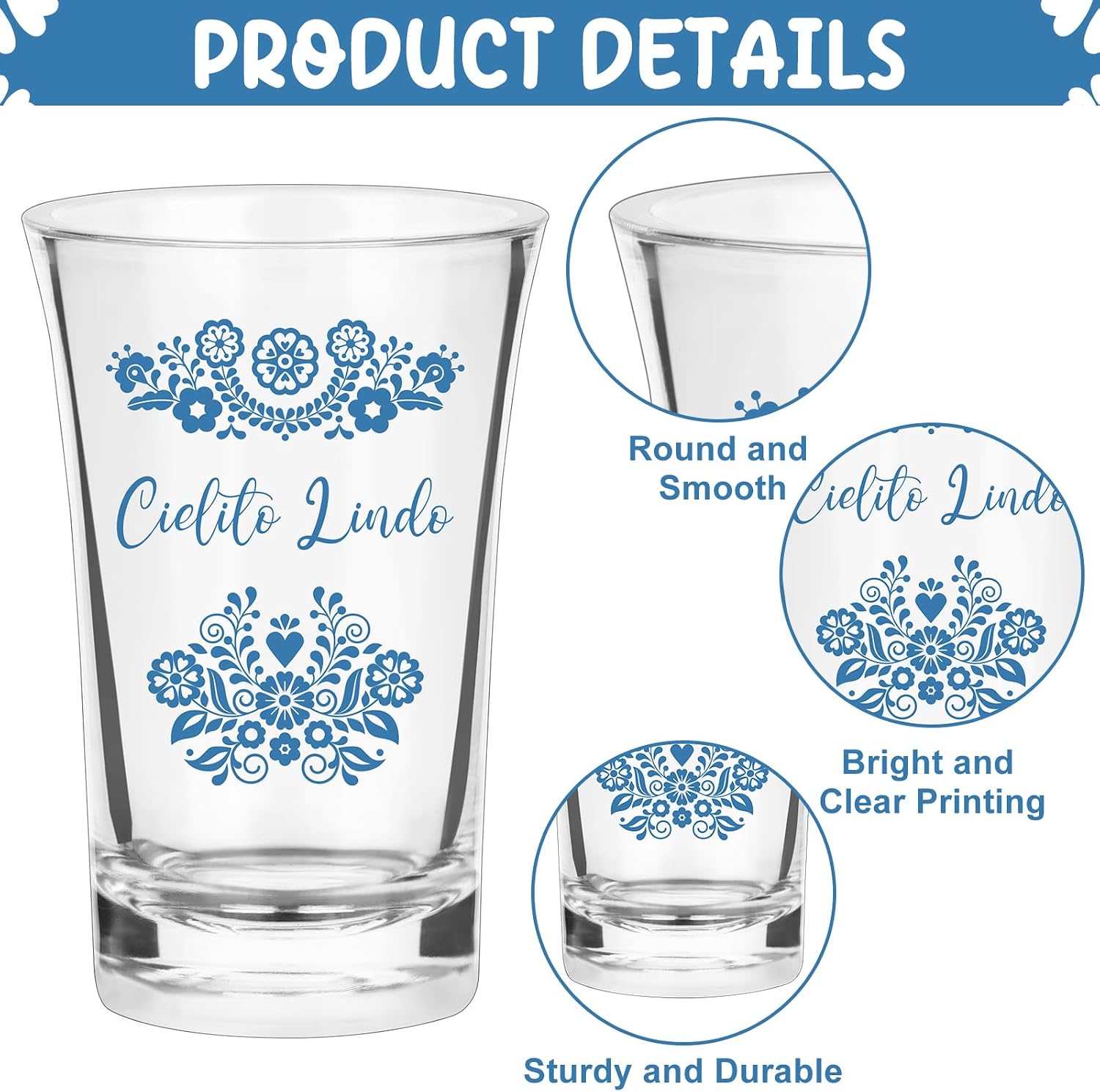 36 Set Cielito Lindo Baby Shower Favors Plastic Shot Glasses Bottle Openers Keychain with Thank You Card Bag for Mexican Theme Baby Shower Gender Reveal Gifts