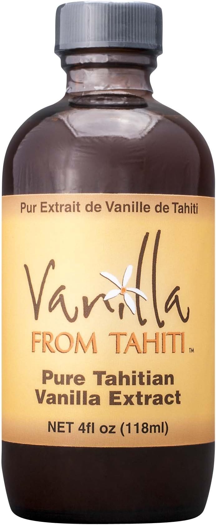 Pure Tahitian Vanilla Extract (4 oz bottle)