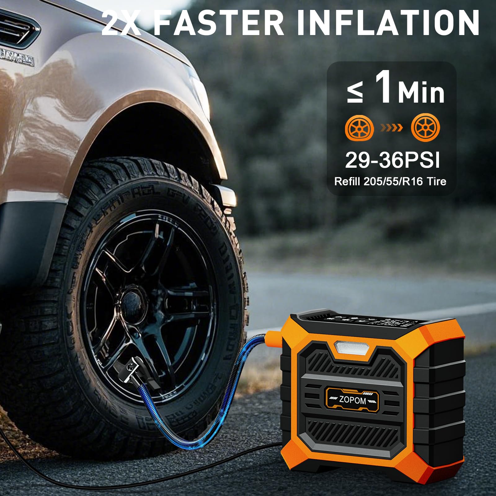 Compressore D'aria Portatile Pompa Gonfiaggio Pneumatici Pompa Auto 12 V DC Auto Bici Moto Cordless Mini Digital Gauge Accessori