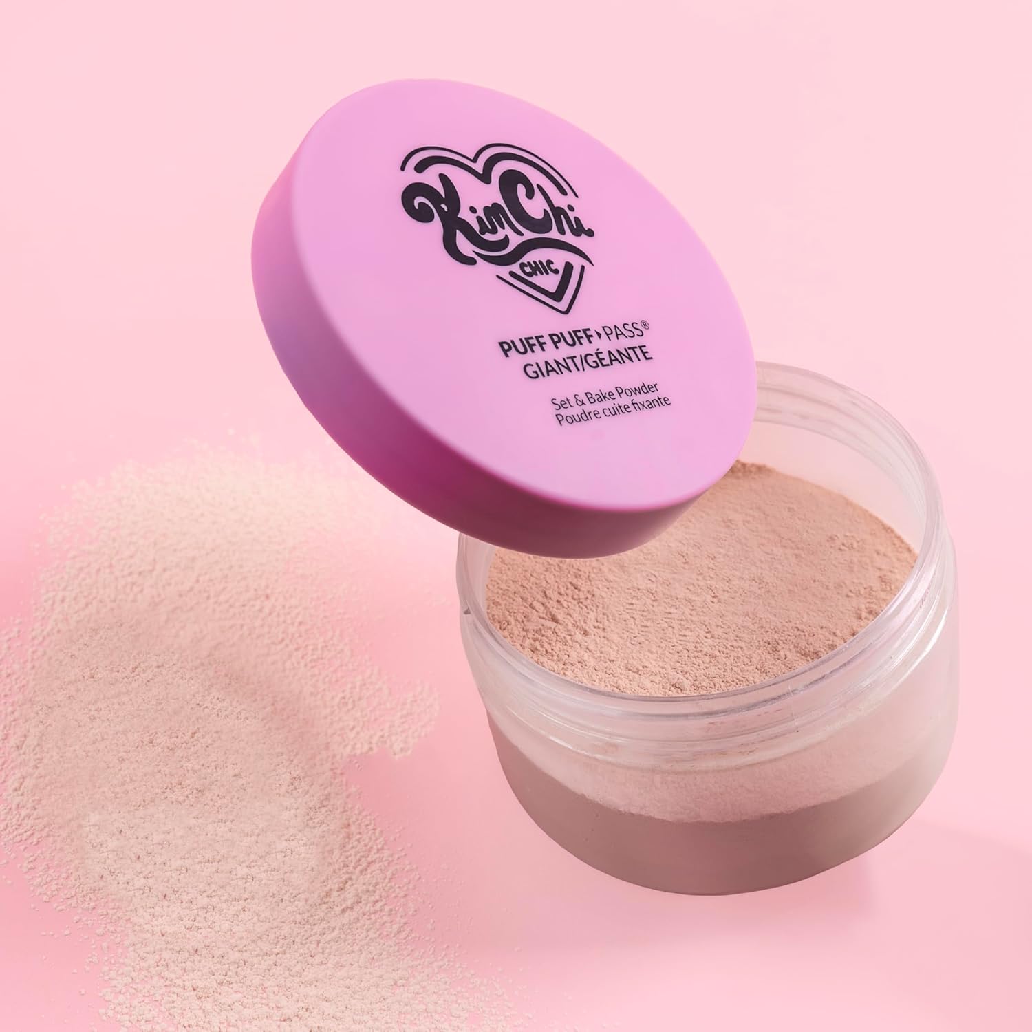 KimChiChic Beauty Giant Puff Puff Pass Set & Bake Powder - Loose Setting Powder with Rice Powder & Vitamin E, Finely Milled for All Day Wear, Translucent 80g - Image 6