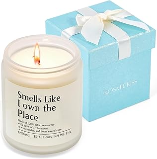 Kosmickiss House Warming Gifts New Home, Lavender Scented Candle, New Home Gift Ideas, First Apartment Essentials, Housewarming Gifts for Women Men Couple New Homeowner