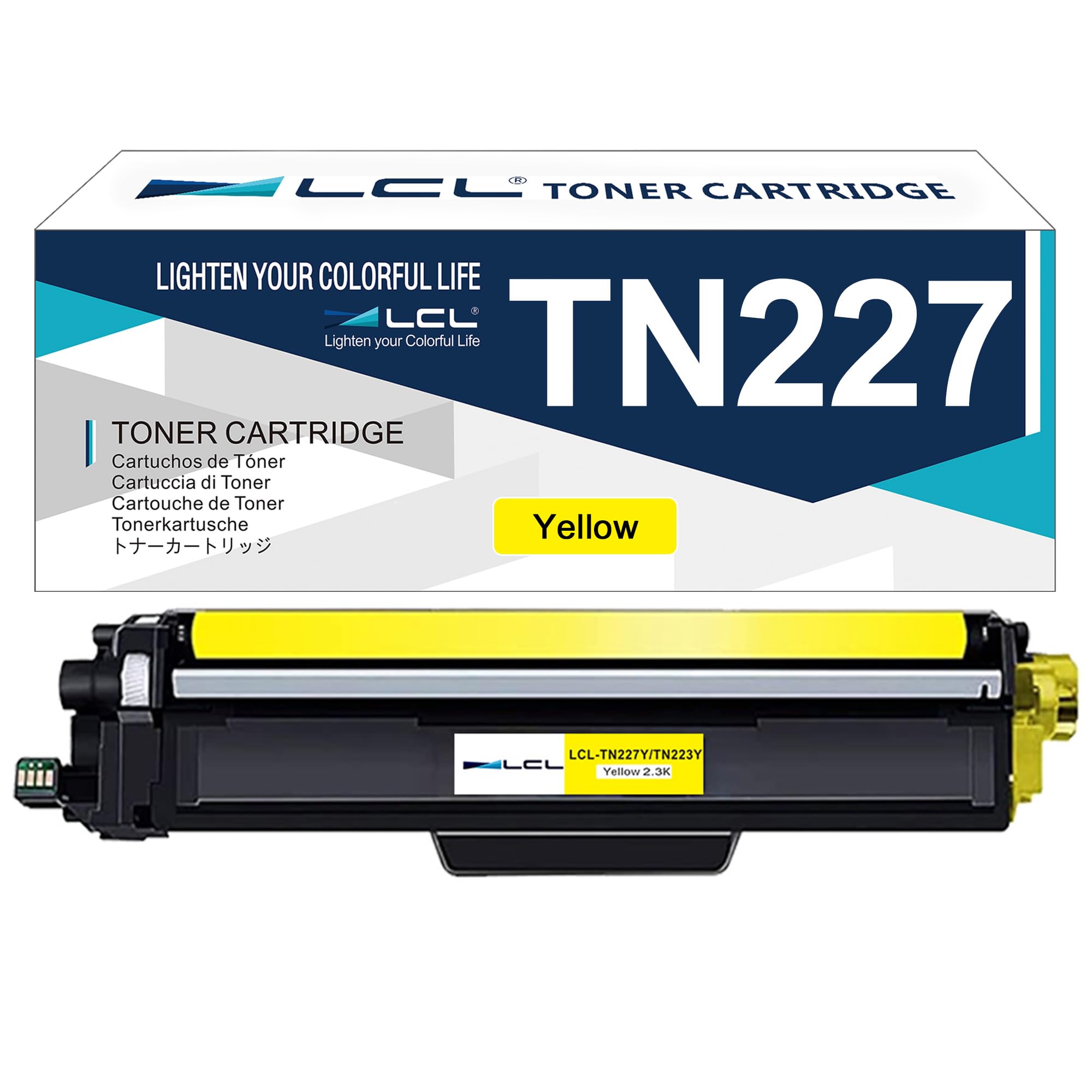 Photo 1 of LCL Compatible Toner Cartridge Replacement for Brother TN227Y (Yellow)