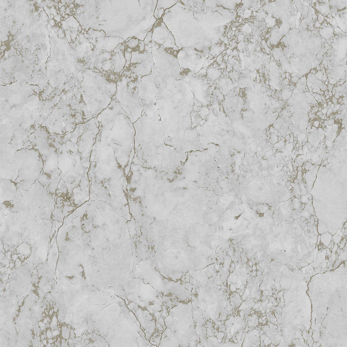 Yöl Plain Grey Athena Marble Effect Wallpaper Plain Glitter Metallic Grey Gold