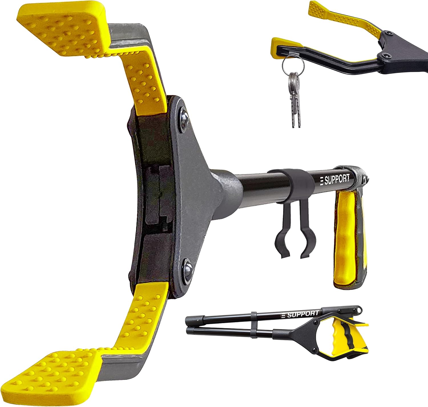 eSUPPORT Litter Pickers, 32"81 cm Foldable Grabber Stick with Embedded Litter