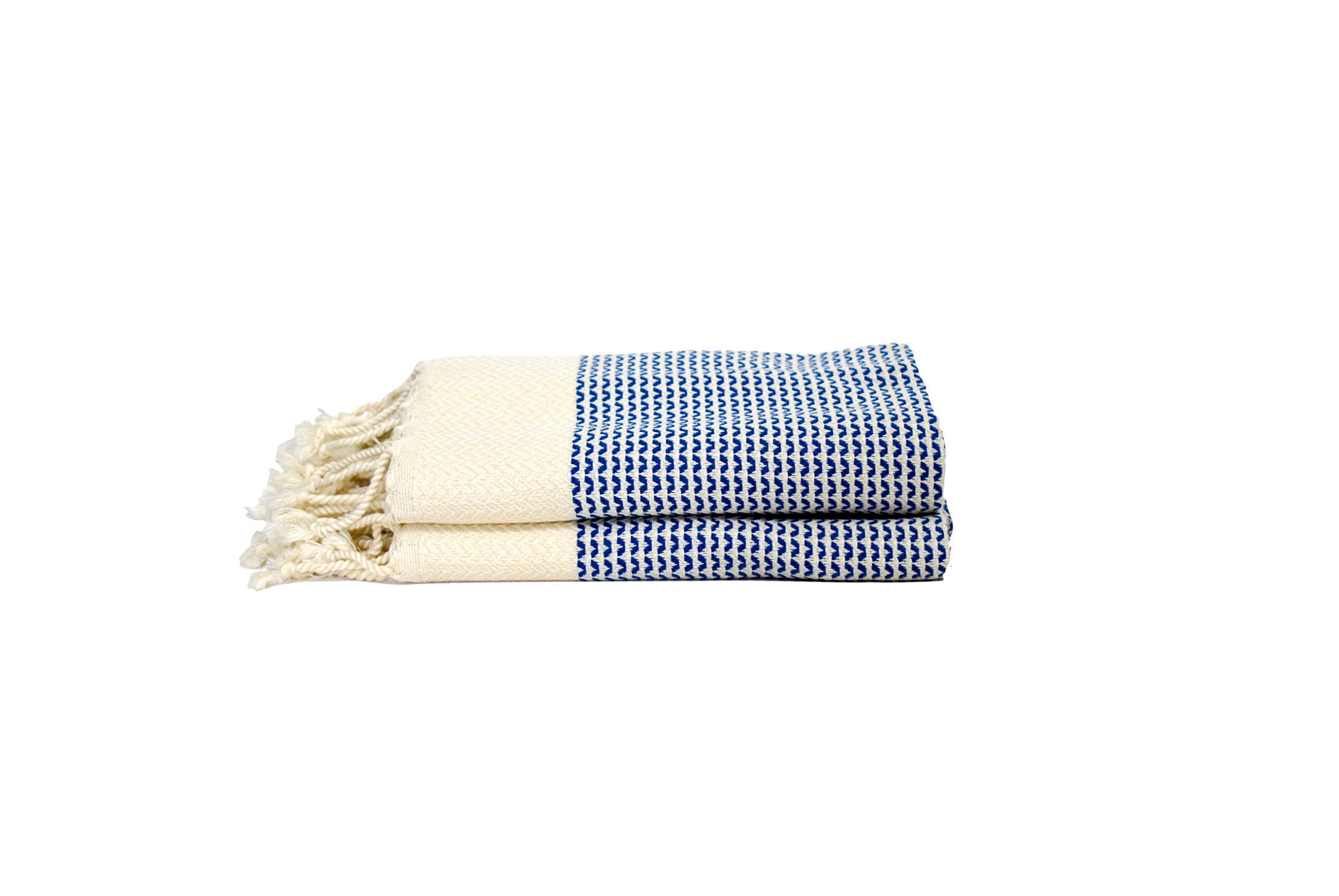 Turkish Cotton Hand Towels - Set Of 2, 18x36 Inches, Light Brown, Soft & Quick-Drying For Bathroom, Kitchen & Gym - View #5