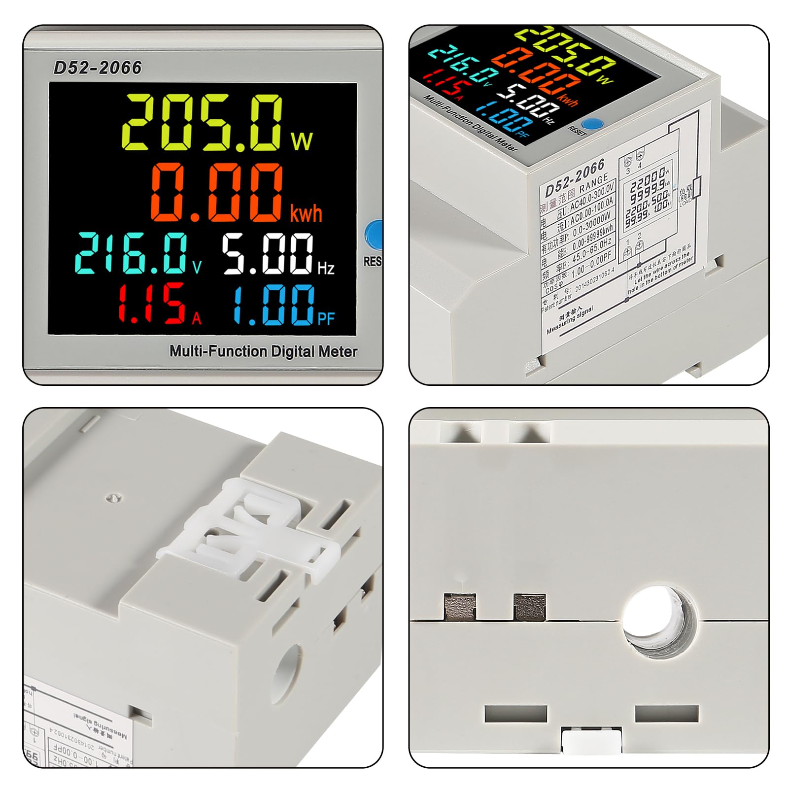 Wattage Meter Single Phase Energy Din Rail Electricity Usage Monitor AC 40-300V 100A Voltmeter Ammeter Watt Kwh I.1310337633 Killawatt Meter Wattage Meter Single Phase Energy Din Rail Electricity Usage Monitor AC 40-300V 100A Voltmeter Ammeter Watt Kwh I.1310337633 Killawatt Meter