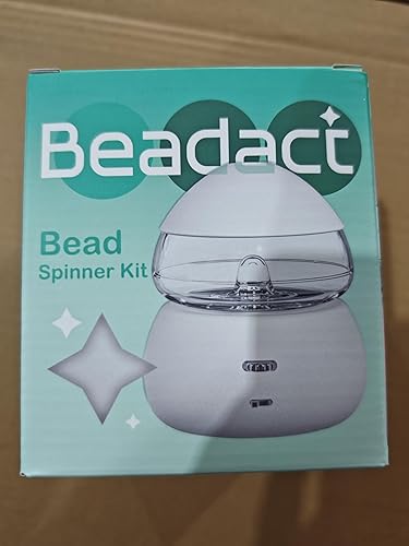 Miniatura 9 de Beadact Girador eléctrico de cuentas, girador de cuentas a batería, hilador de cuentas de semillascuentas de arcilla con 2 agujas de cuentas para